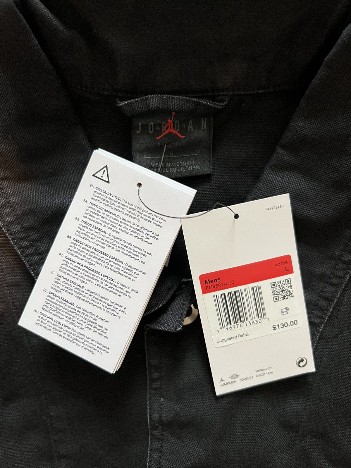 Jordan Brand JORDAN ESSENTIALS CHICAGO WORKWEAR JACKET Size US L / EU 52-54 / 3 - 8 Thumbnail