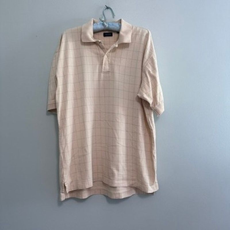 Izod Izod light yellow window pane plaid polo size M Size US M / EU 48-50 / 2 - 2 Thumbnail