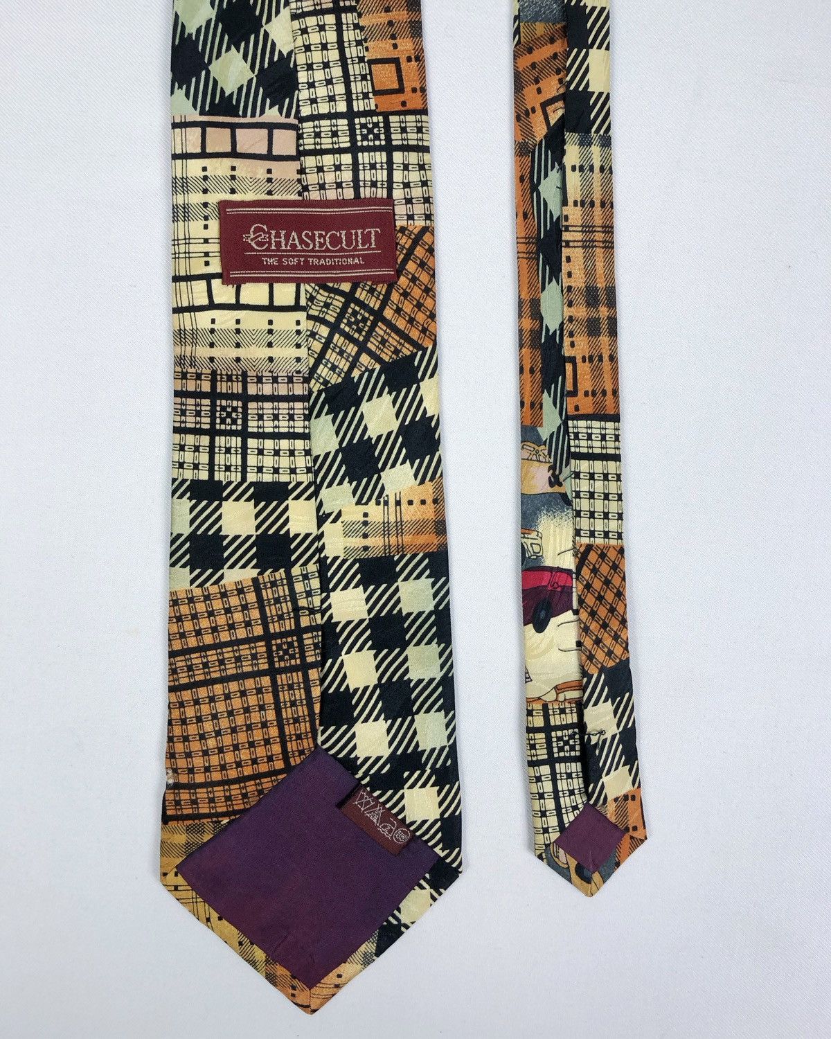 Vintage Rare Vintage Chasecult Cars Silk Tie Size ONE SIZE - 4 Thumbnail