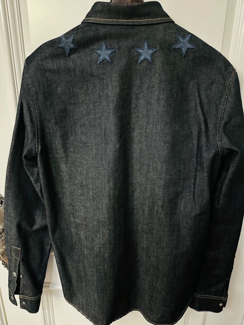 Givenchy Givenchy Denim shirt with embroidered star design, XS size Size US XS / EU 42 / 0 - 2 Thumbnail