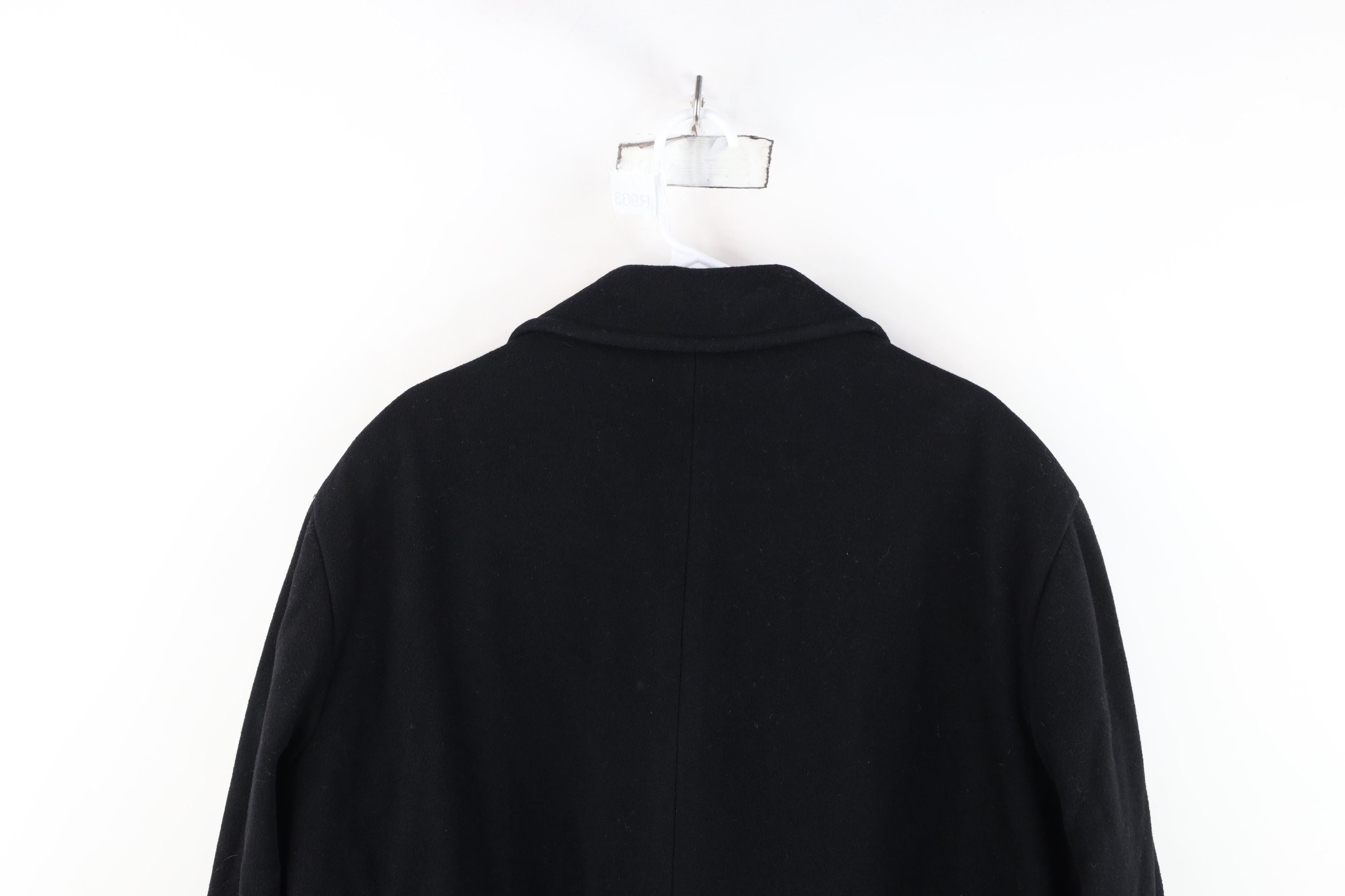 Ralph Lauren Vintage Ralph Lauren Full Button Overcoat Jacket Black Size US L / EU 52-54 / 3 - 14 Thumbnail