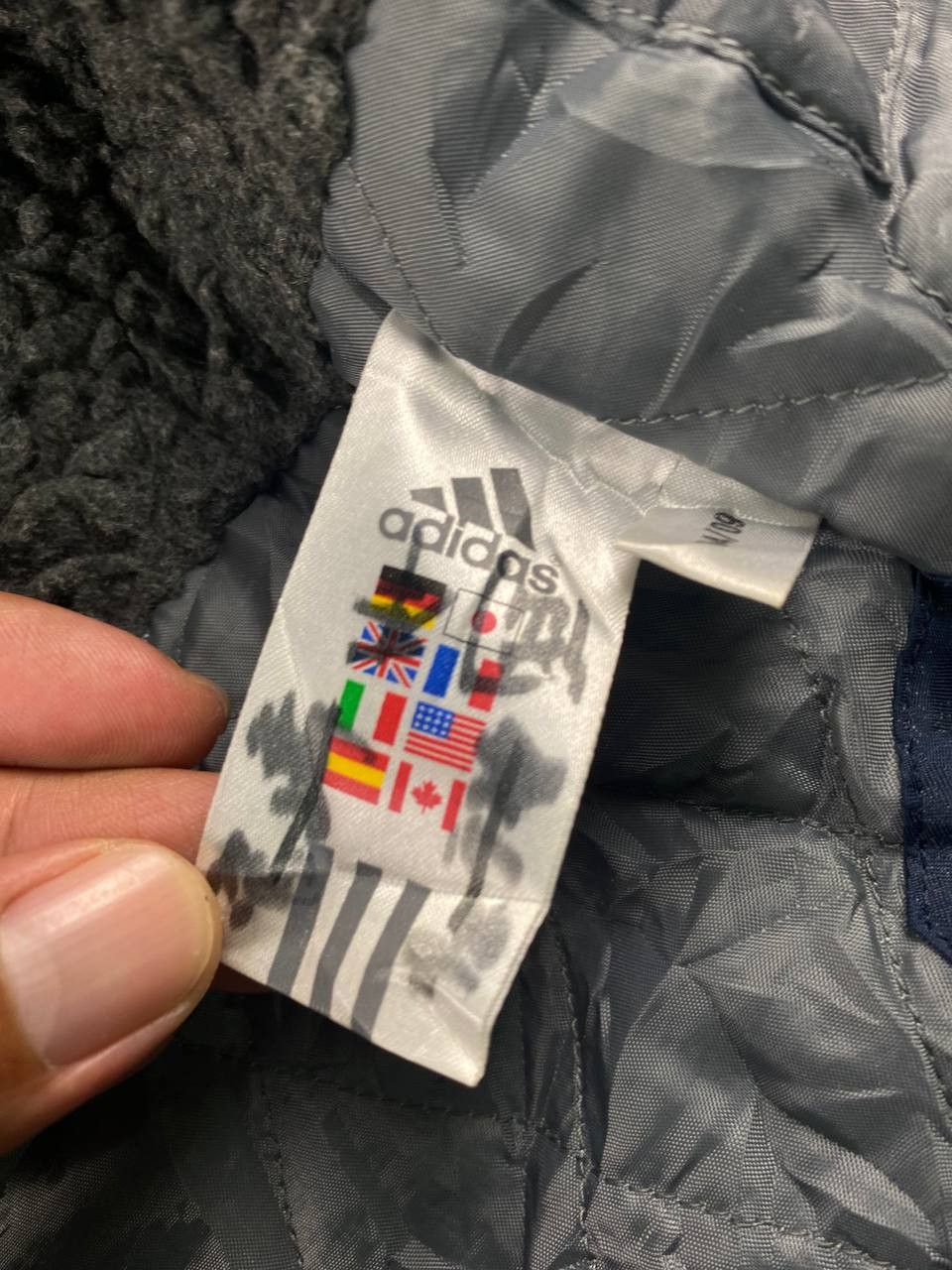Adidas vintage adidas long jacket sherpa lining Size US M / EU 48-50 / 2 - 8 Thumbnail