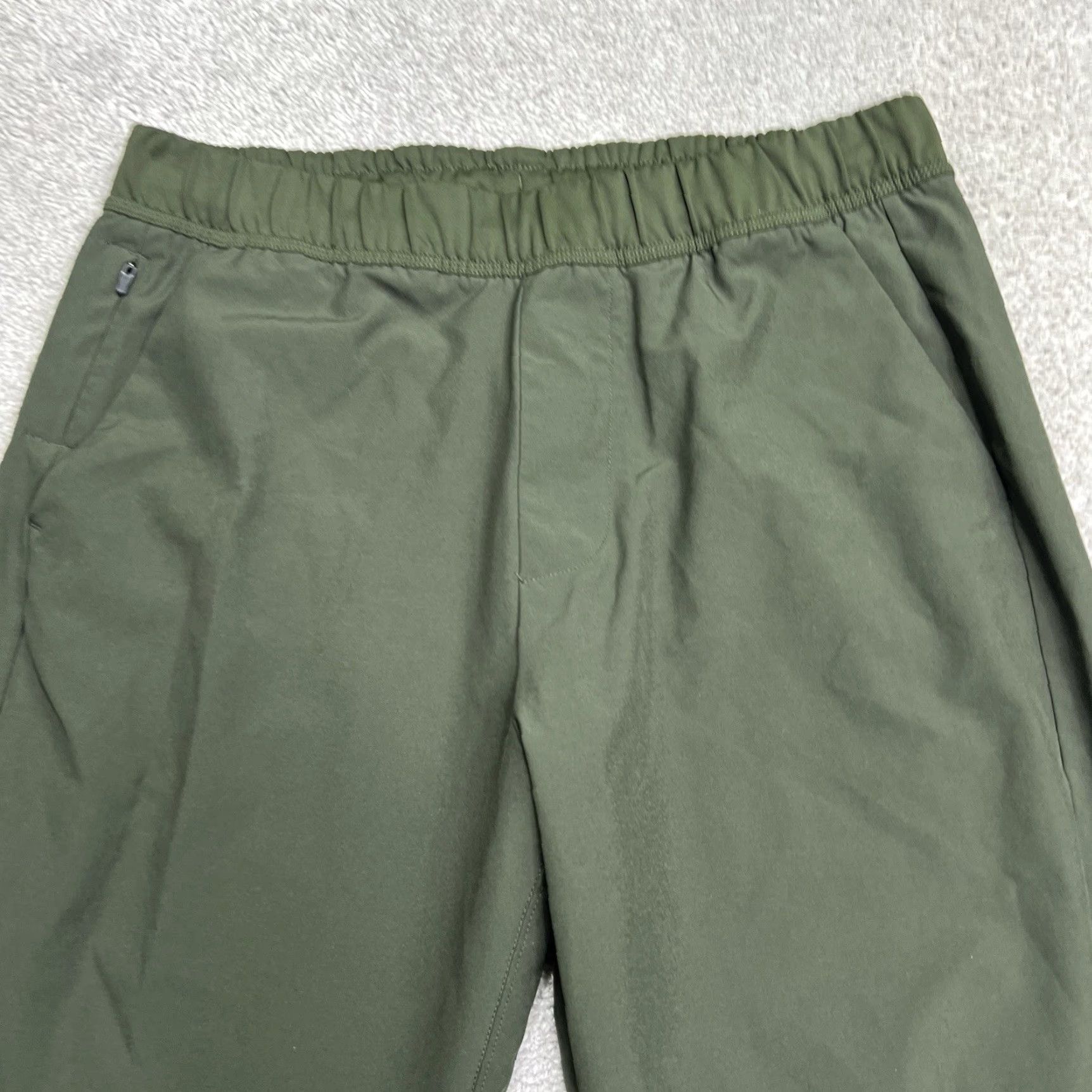 Abercrombie & Fitch VINTAGE? No — Abercrombie & Fitch Jogger Pants Mens Size Medium 28” Inseam Taper Stretch Green Size US 31 - 2 Thumbnail