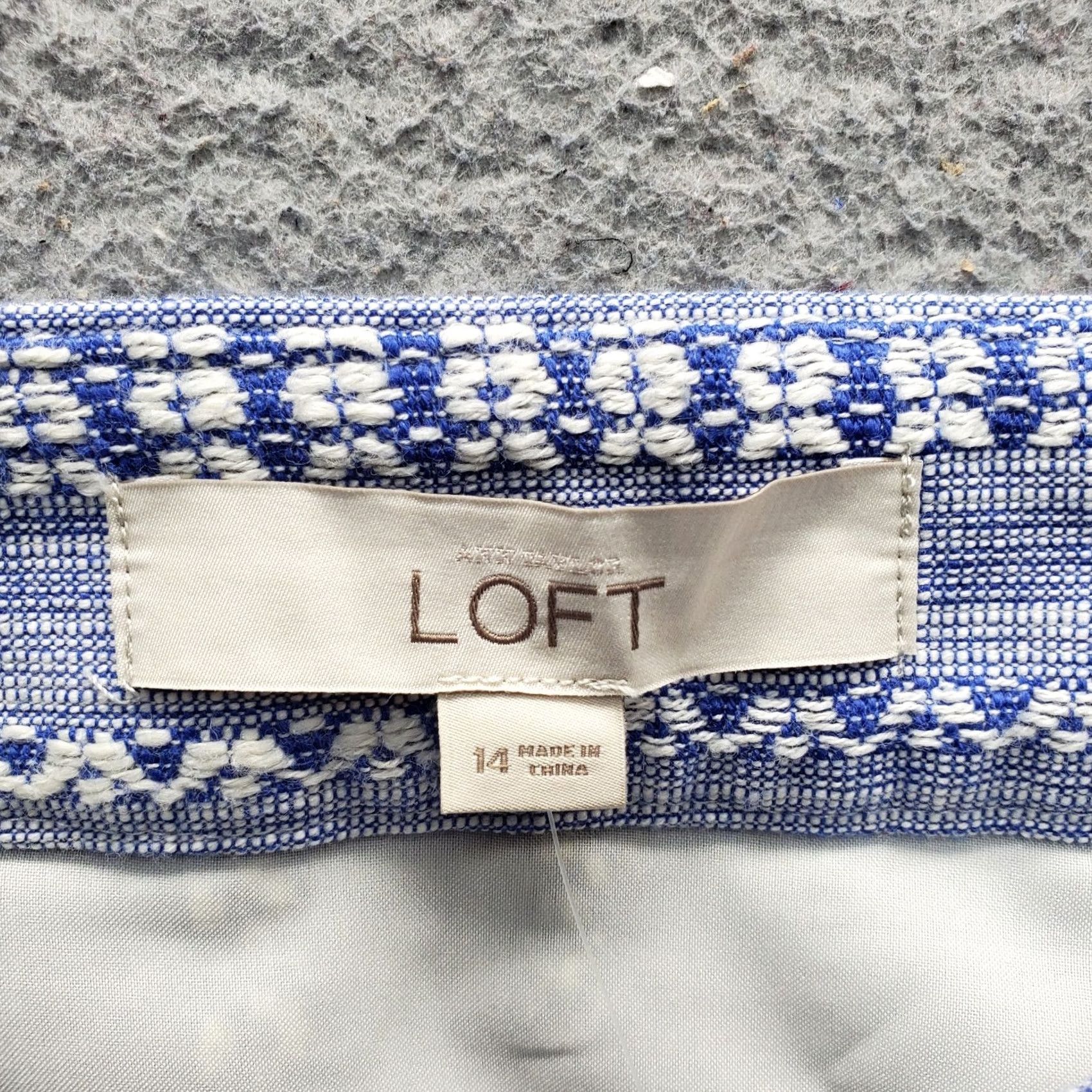 Loft LOFT Womens Wrap Skirt 14 Multicolor Striped Knit Fringed Hem Pleated Back Zip Size 36" / US 14 / IT 50 - 5 Thumbnail