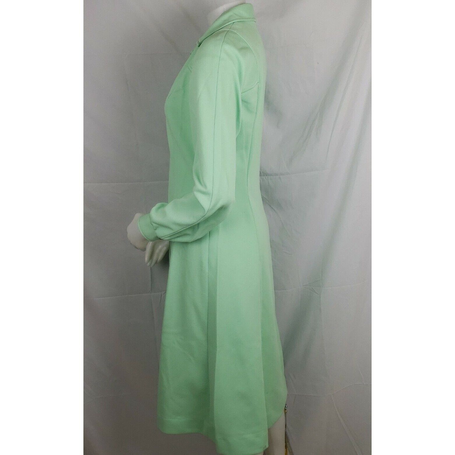 Vintage Vtg Mod Dress Womens S/M Mint Green Vintage Polyester Knit R Size M / US 6-8 / IT 42-44 - 5 Thumbnail