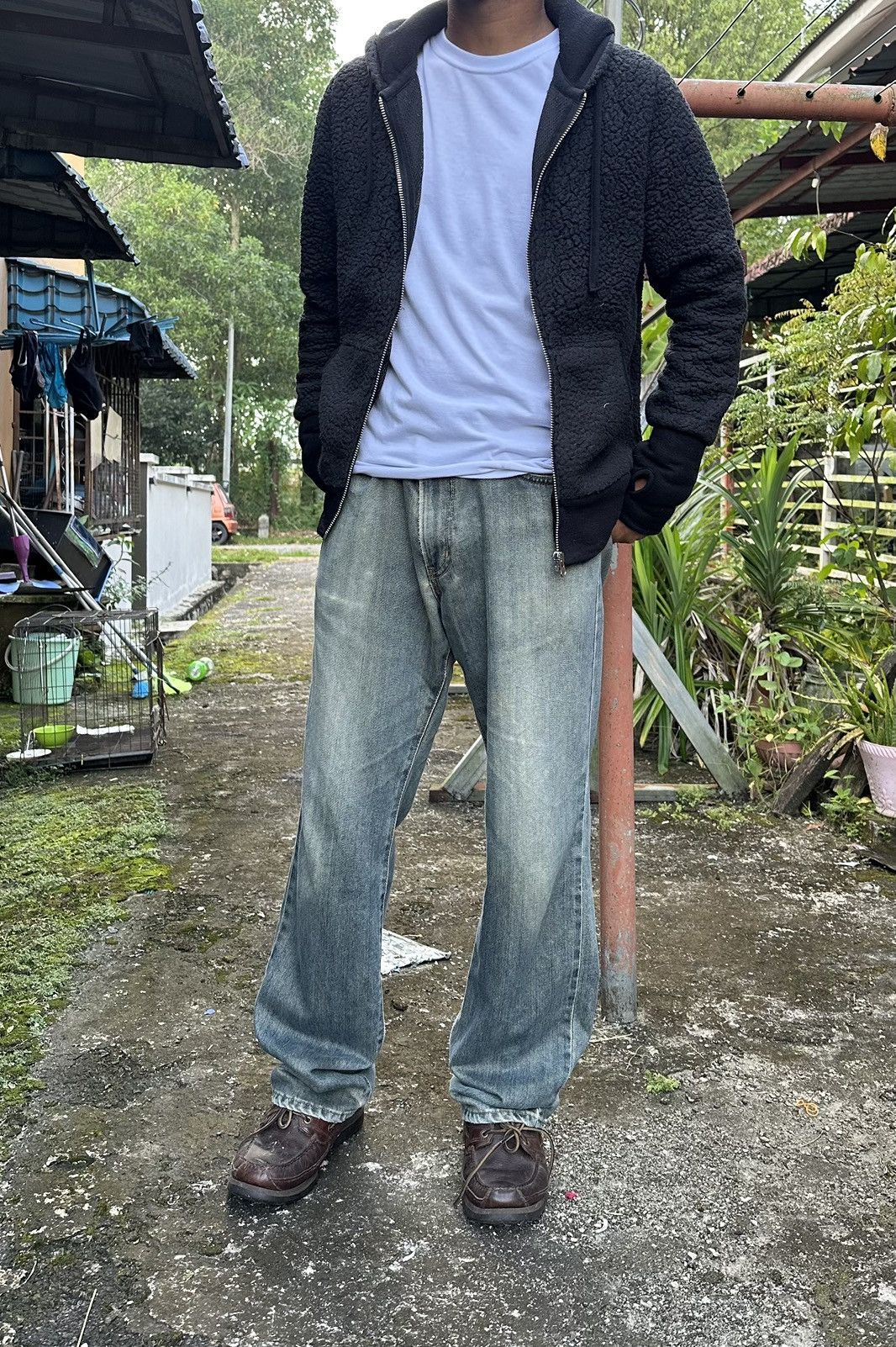 Edwin 👹Vintage Edwin 404 Washed Baggy Jeans Made In Japan Size US 35 - 3 Thumbnail