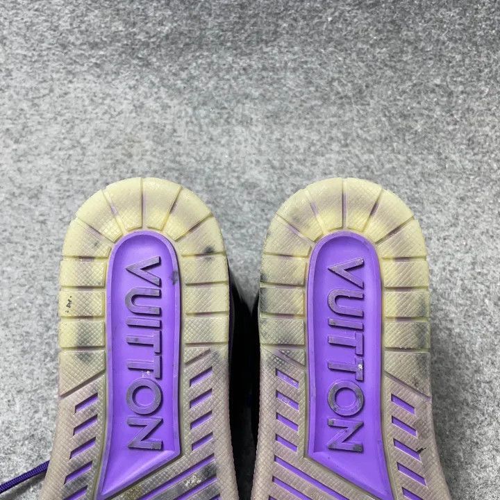 Louis Vuitton Louis Vuitton High-Top Sneakers in Black and Purple -2508 Size US 7 / EU 40 - 1 Thumbnail