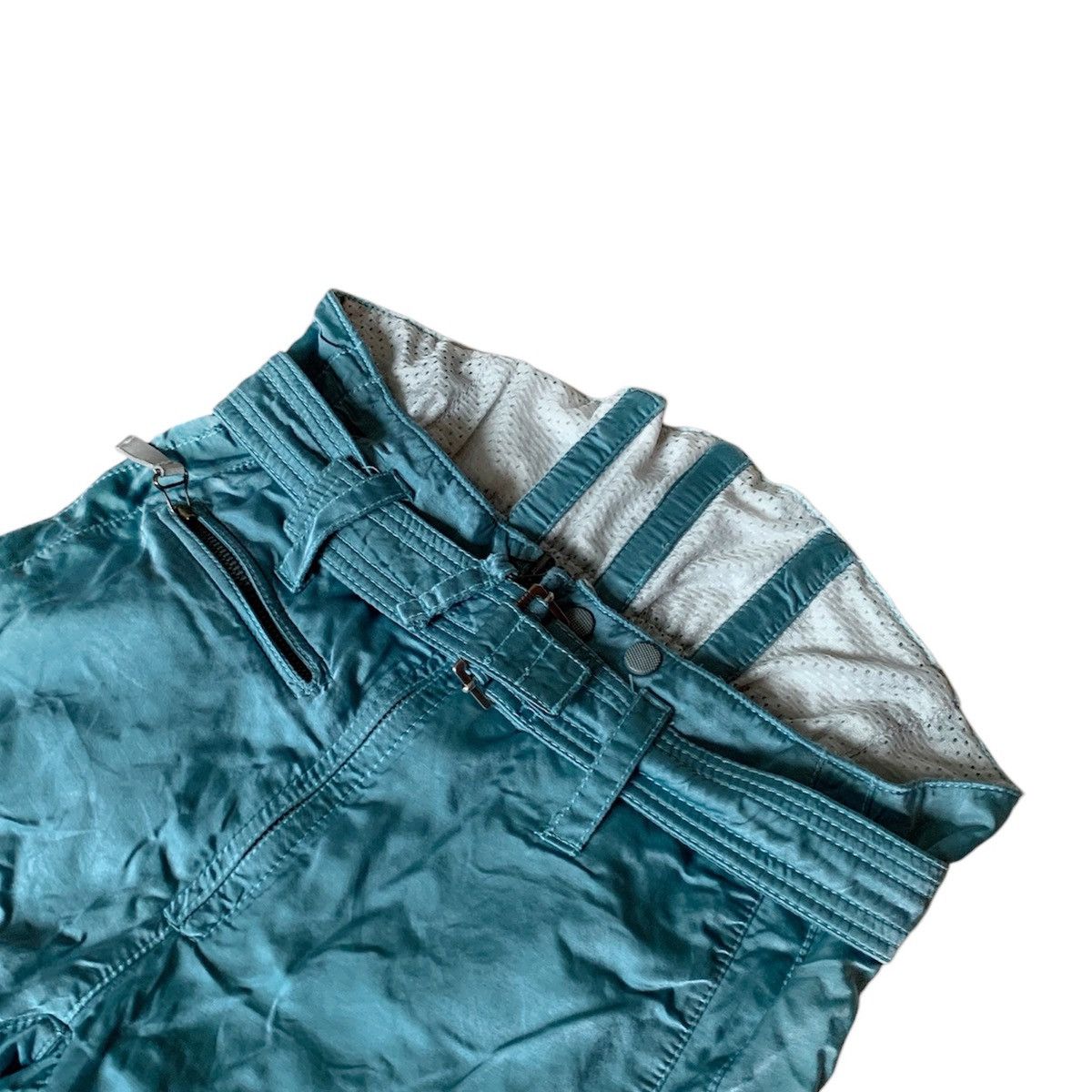 99%IS- × Vintage 🧿SHIMMERED NYLON ASTRONAUT SKI PANTS IN LIGHT BLUE Size US 32 / EU 48 - 2 Thumbnail