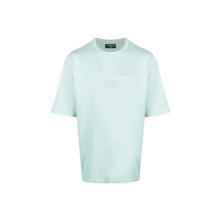 Balenciaga Balenciaga Embroidered Logo Short Sleeve T-shirt Size US L / EU 52-54 / 3 - 1 Thumbnail