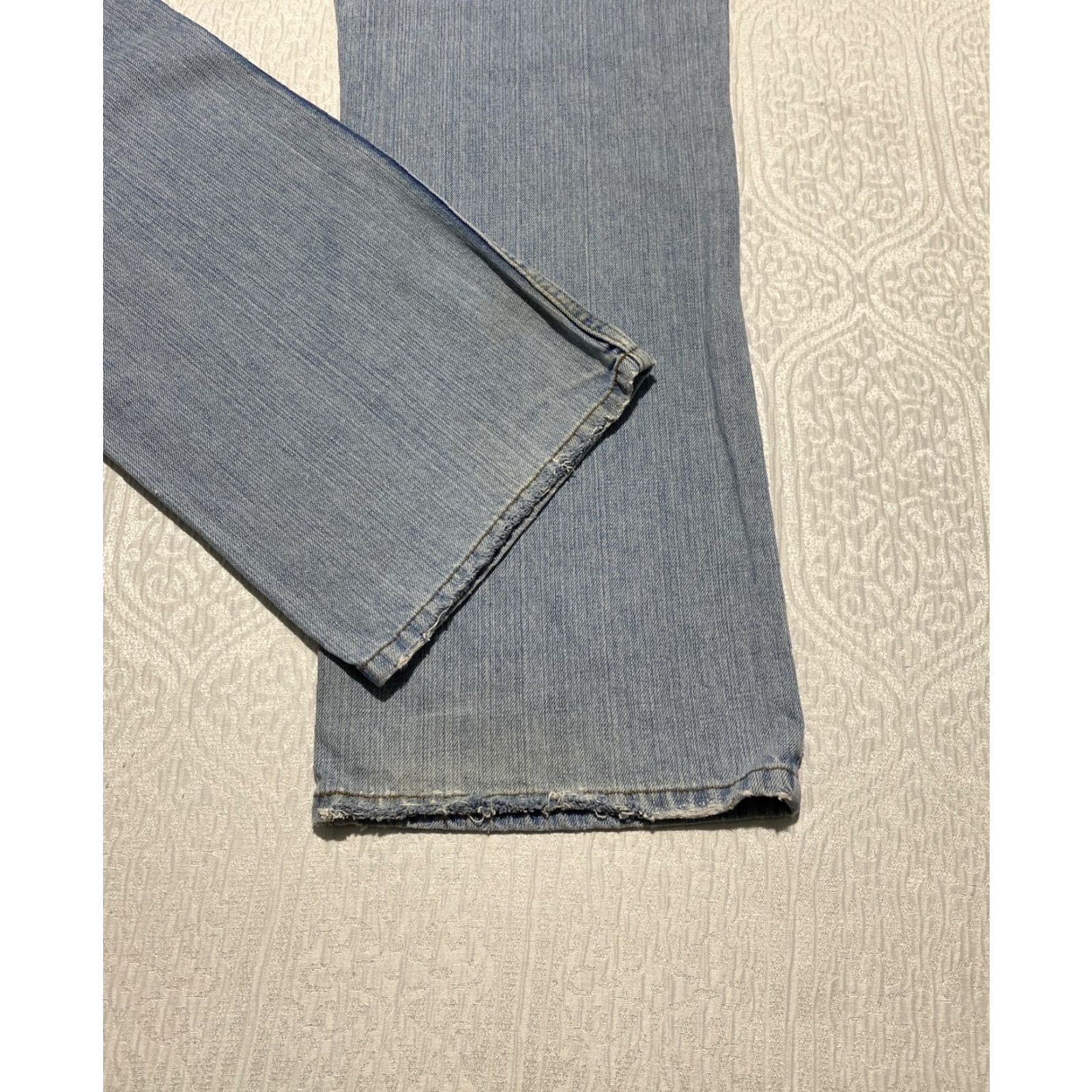 Denime Tony Hawk Jeans Mens 32x30 Light Wash Blue Denim Relaxed Straight Leg Jeans Men Size US 32 / EU 48 - 5 Thumbnail