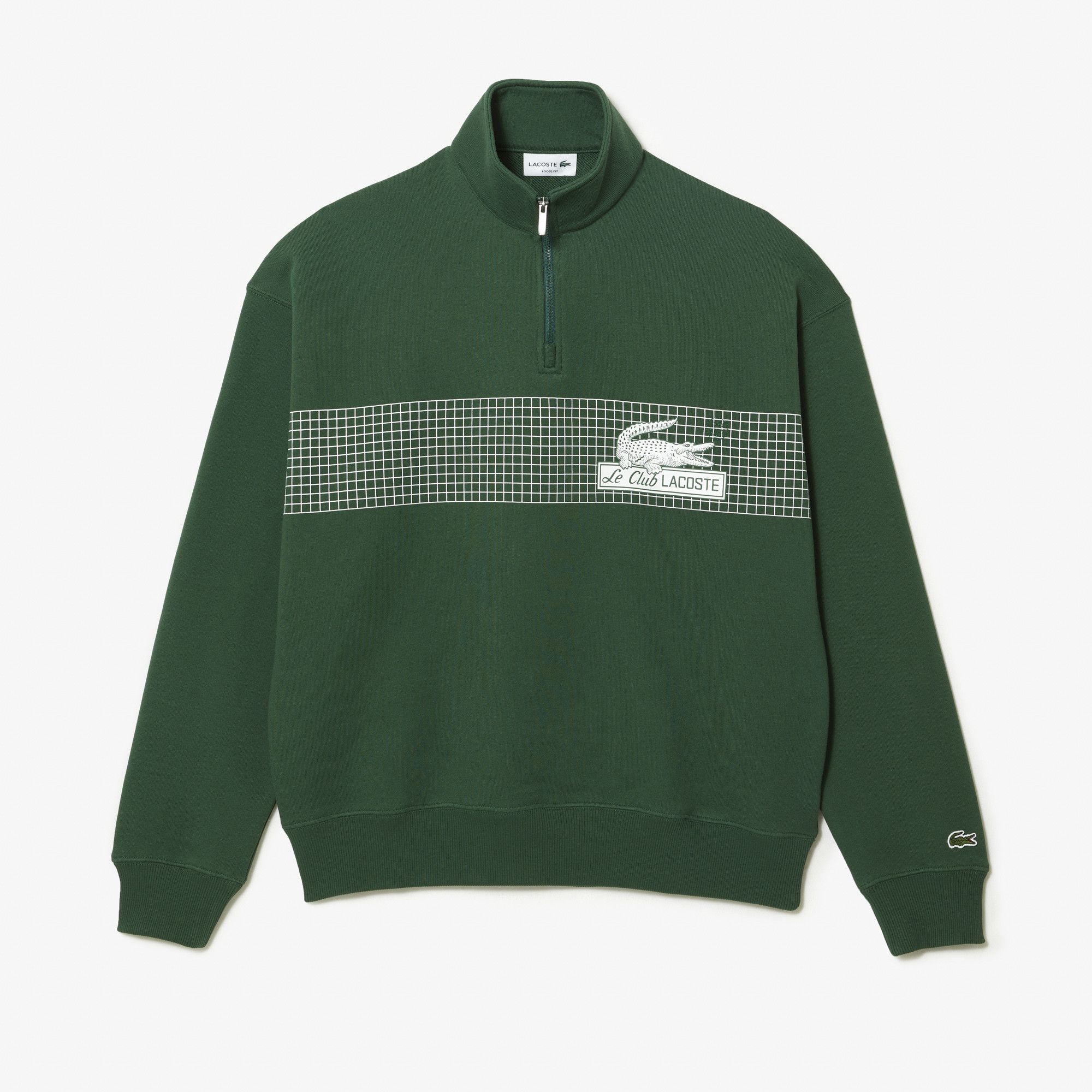 Lacoste Lacoste Neo Heritage Le Club 1/4 Zipper Mock Neck Sweatshirt Size US L / EU 52-54 / 3 - 1 Thumbnail