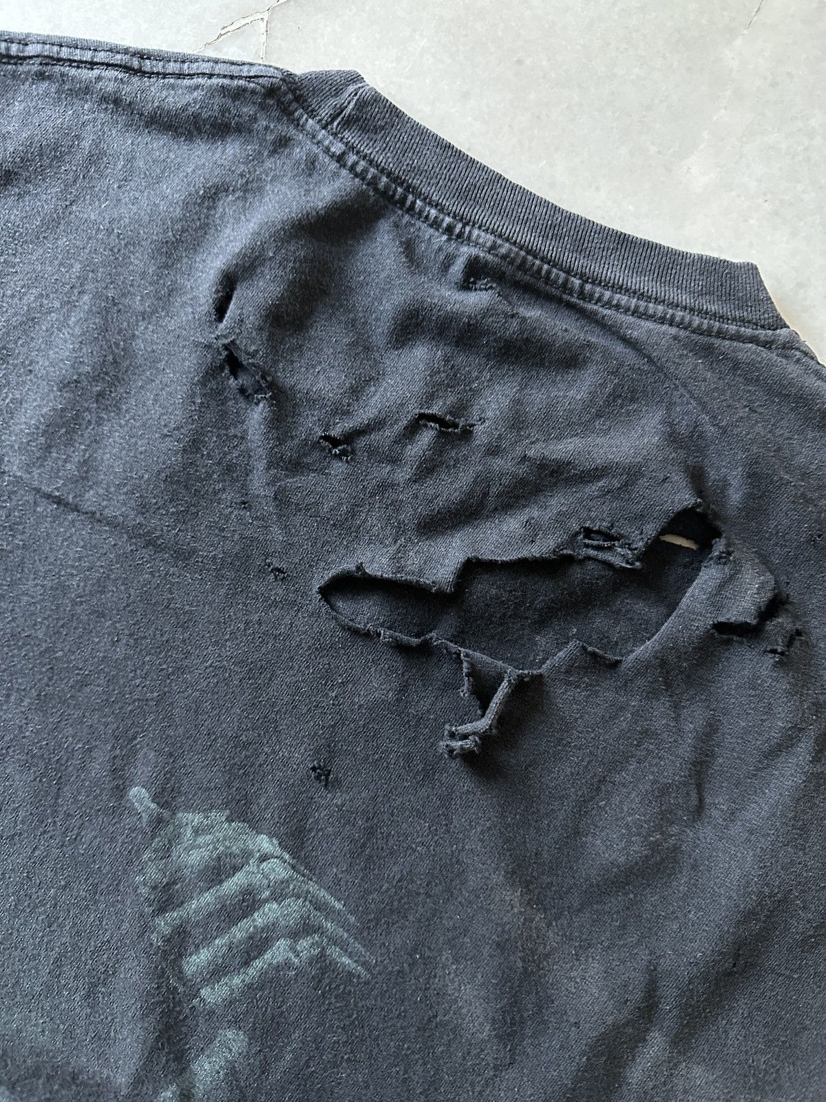 Japanese Brand OG ABEL SKULLS ART THRASHED TOP TANK SHIRT Size US XL / EU 56 / 4 - 12 Thumbnail