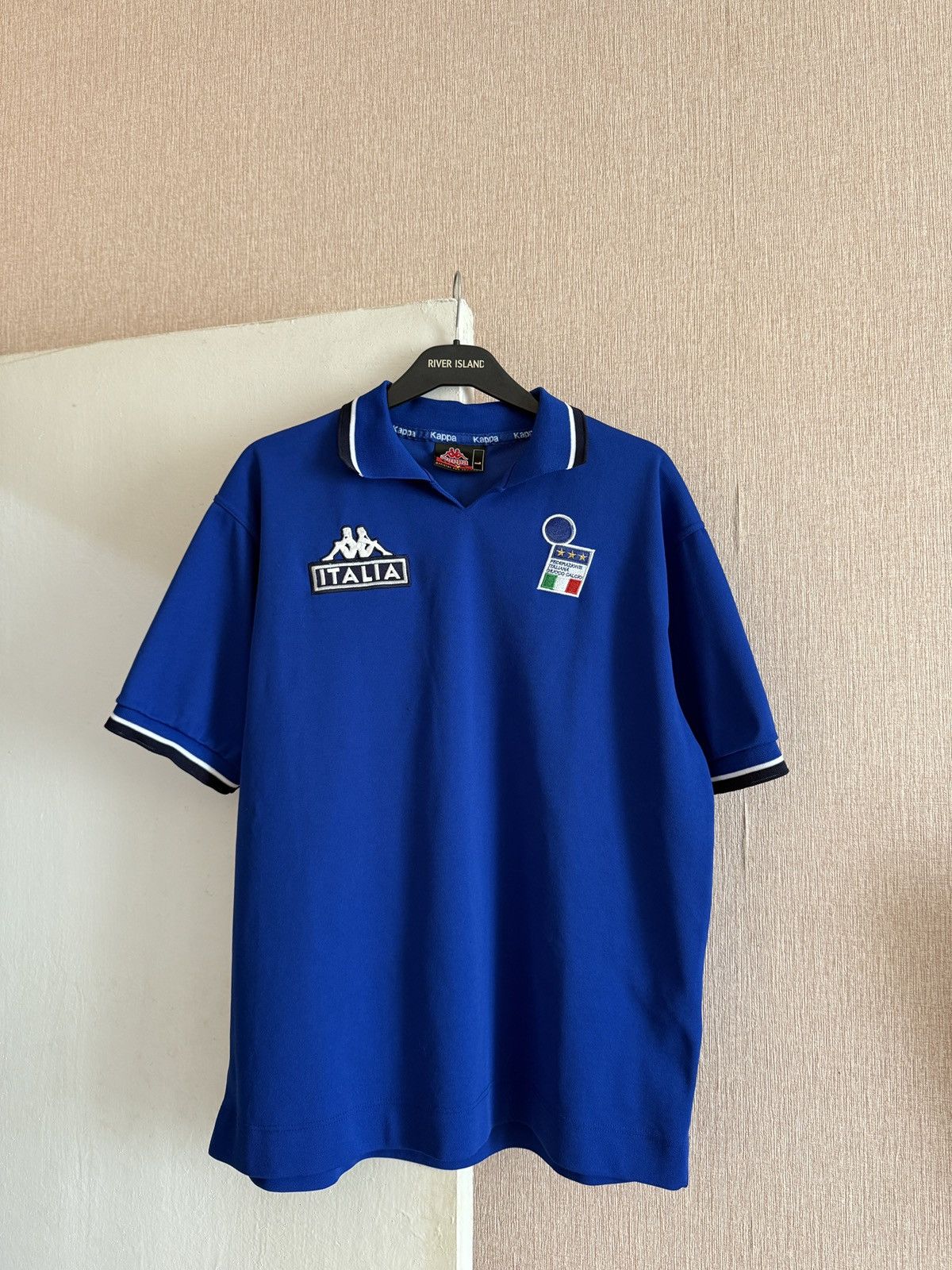 Kappa Vintage ITALY 1999 2000 POLO FOOTBAL SOCCER JERSEY KAPPA Size US L / EU 52-54 / 3 - 2 Thumbnail