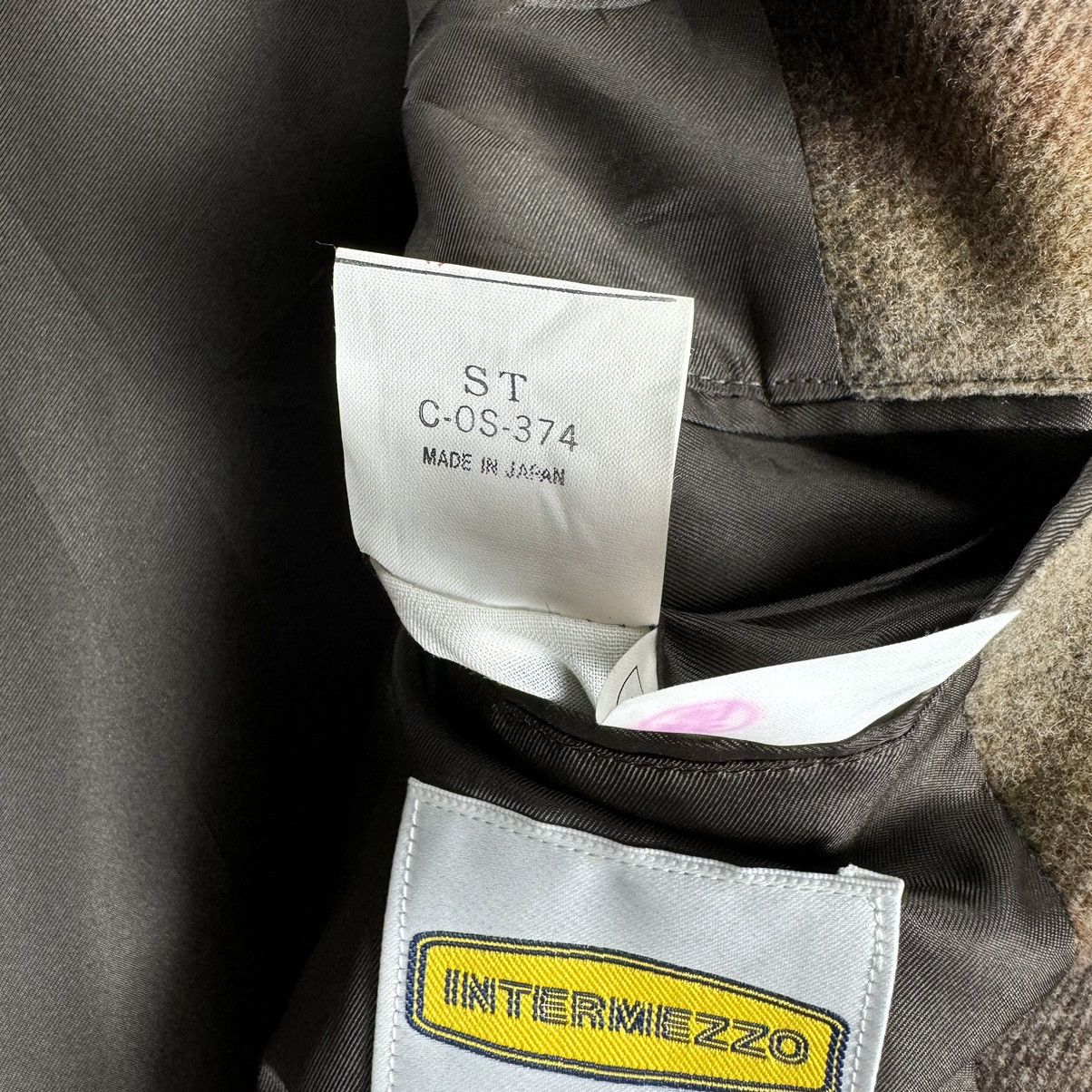Japanese Brand ❄️INTERMEZZO JAPAN SHADOW PLAIDS BLAZER COAT Size US L / EU 52-54 / 3 - 14 Thumbnail