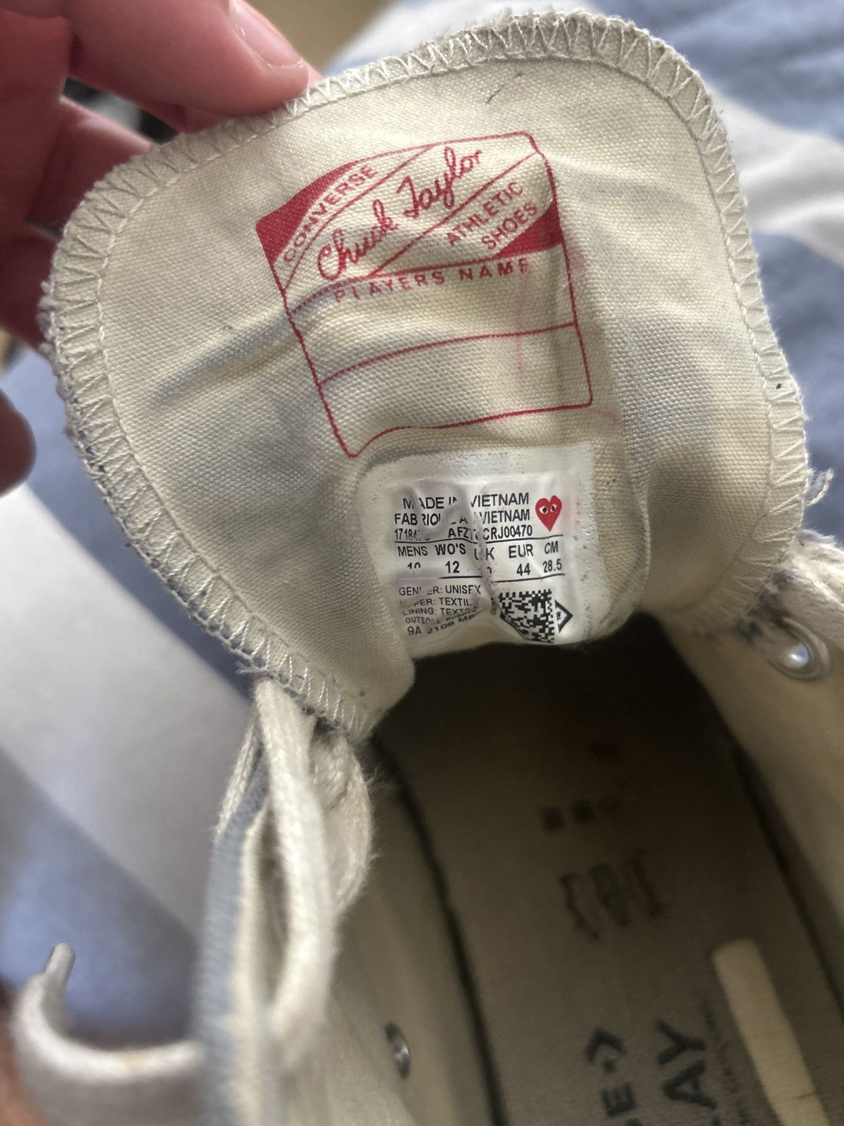 Comme des Garcons PLAY × Converse Comme des garcons x converse hi top Size US 10 / EU 43 - 6 Thumbnail