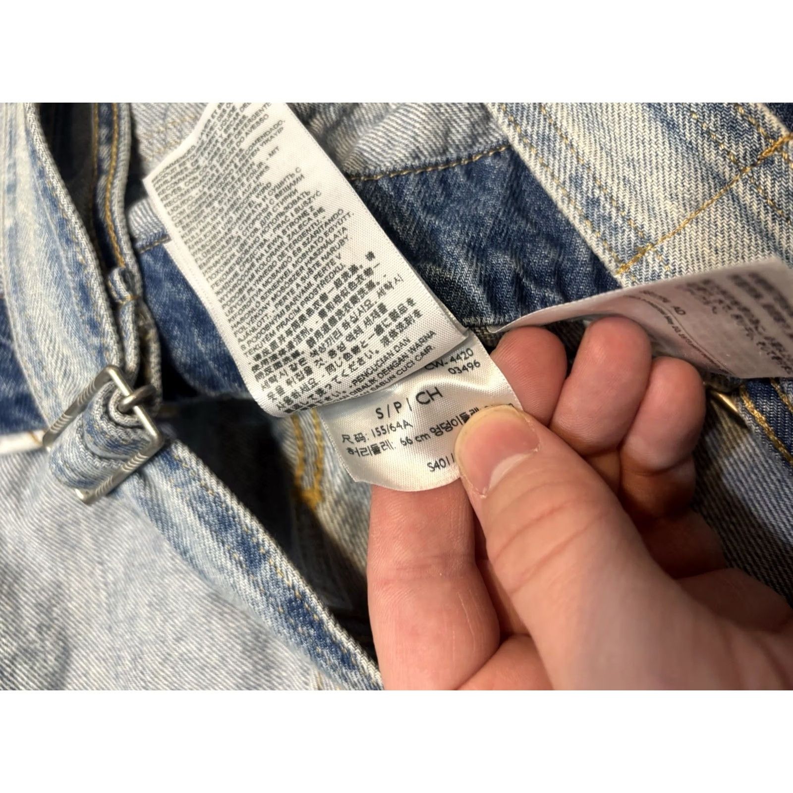 Levi's VINTAGE Levi’s Two Horses Brand Overalls Women’s Small Faded Blue Size 28" / US 6 / IT 42 - 4 Thumbnail