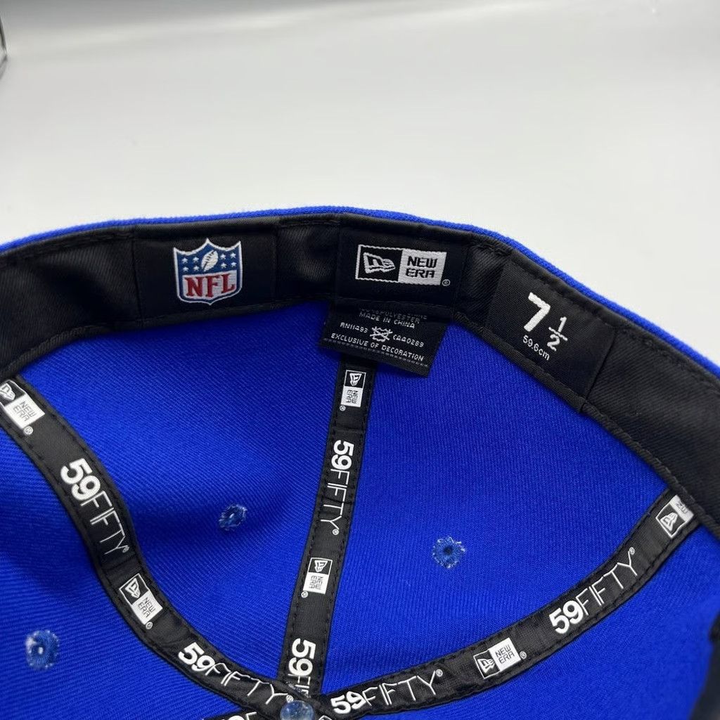 New Era Buffalo Bills Hat Men 7 1/2 59Fifty New Era NFL Fitted Cap Size ONE SIZE - 7 Thumbnail