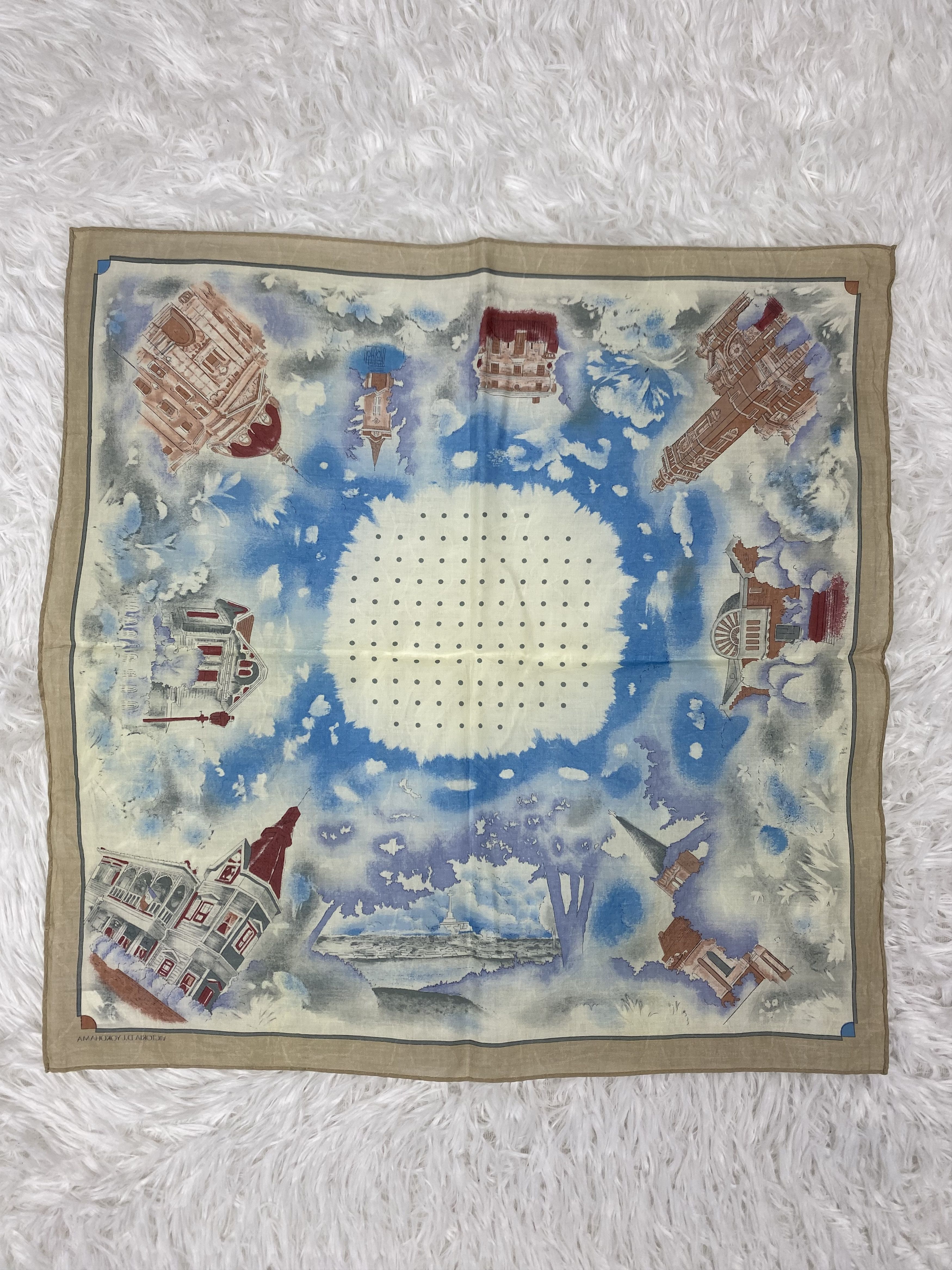 Japanese Brand × Vintage Vintage Victoria Yokohama Handkerchief Neckerchief PH0822 Size ONE SIZE - 4 Thumbnail