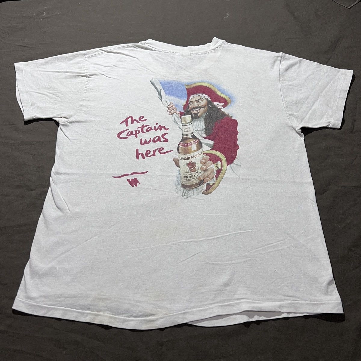 Vintage Vintage 90s Captain morgan Promo Tee graphic streetwear Size US L / EU 52-54 / 3 - 2 Thumbnail