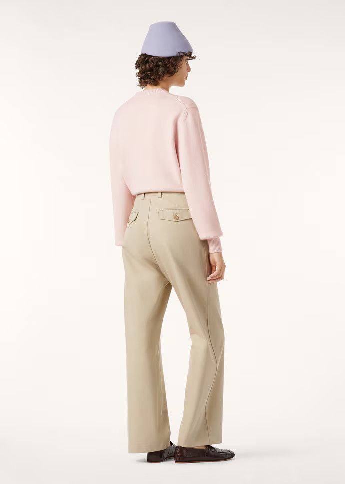 Loro Piana os11x0326 FAQ9314 Classic Crewneck Sweater in Pale Baby Rose Size L / US 10 / IT 46 - 5 Thumbnail