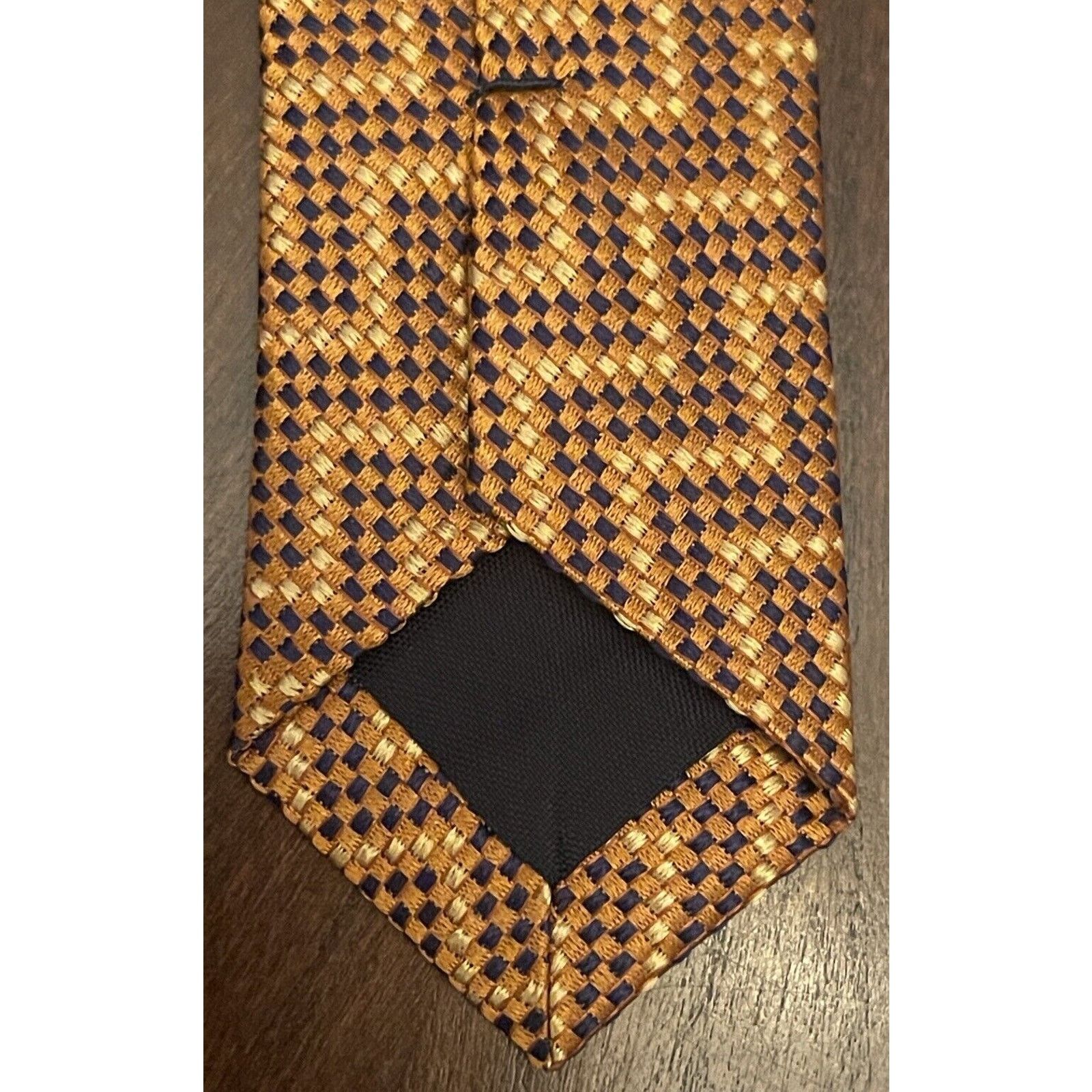 Other Leehaus Orange Blue 100% Silk Men’s Neck Tie Made In Korea Size ONE SIZE - 7 Thumbnail
