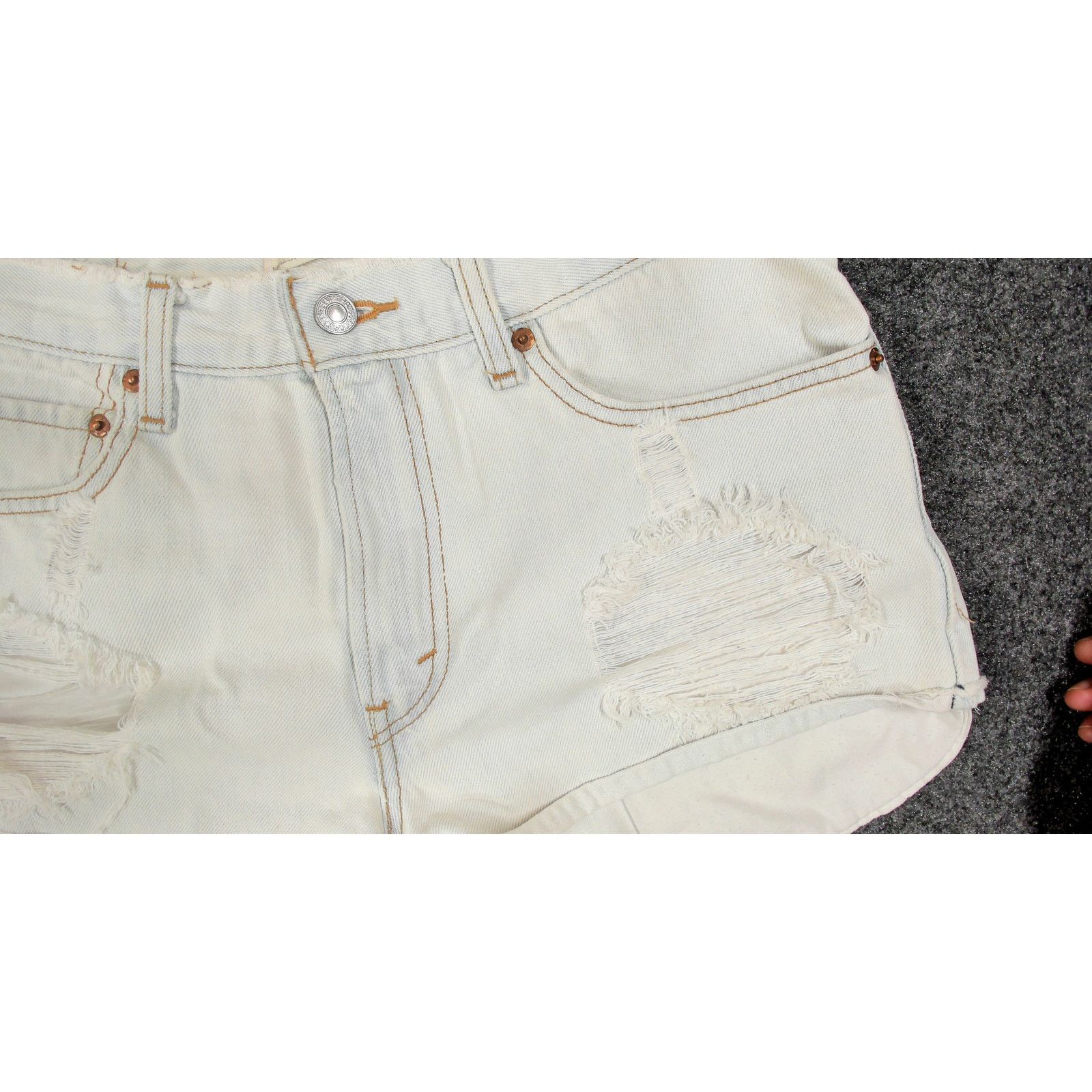 Levi's VTG Levi's 505 Custom Bleach Exposed Pocket Shorts W32 Size US 32 / EU 48 - 6 Thumbnail