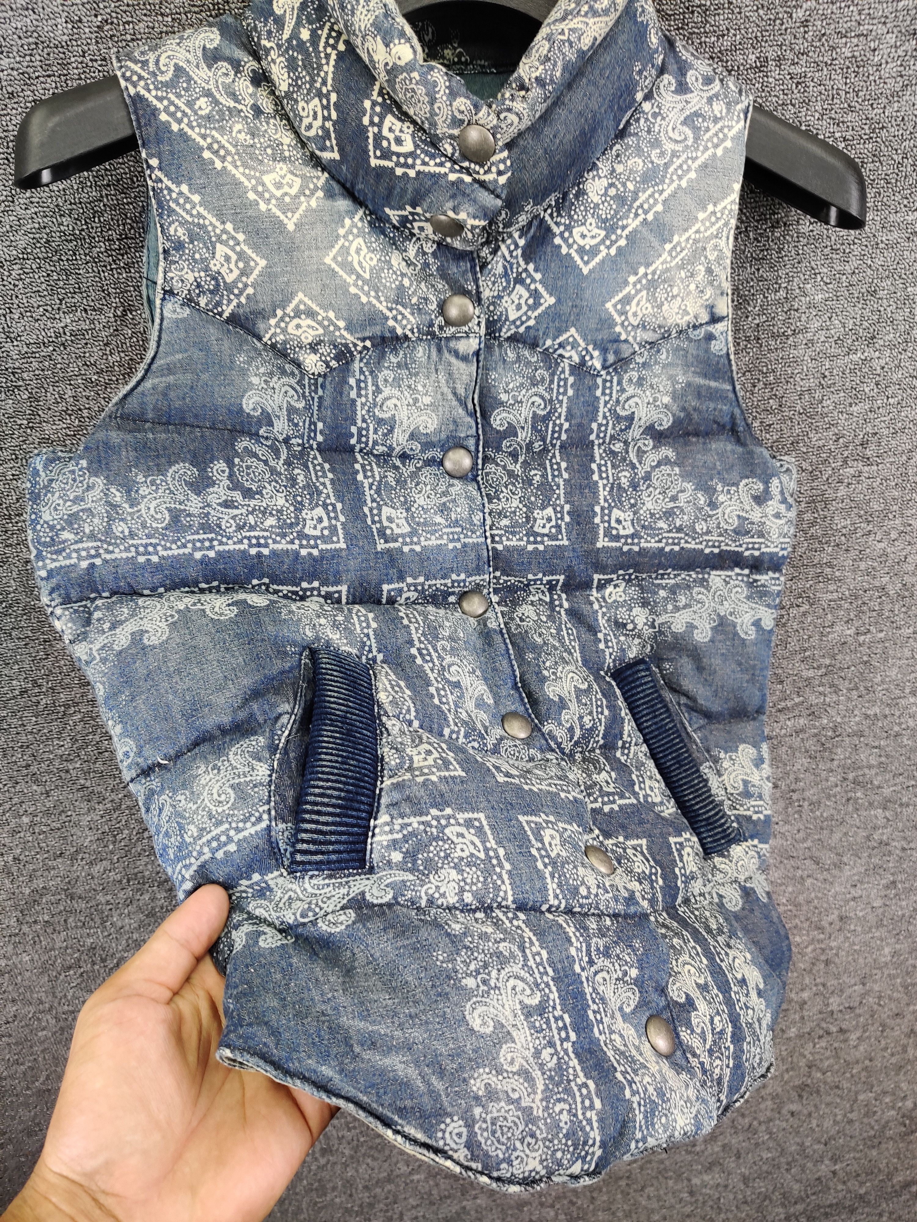Japanese Brand Flamingo Firm Paisley Puffer Vest Inspired Kapital Size US M / EU 48-50 / 2 - 6 Thumbnail