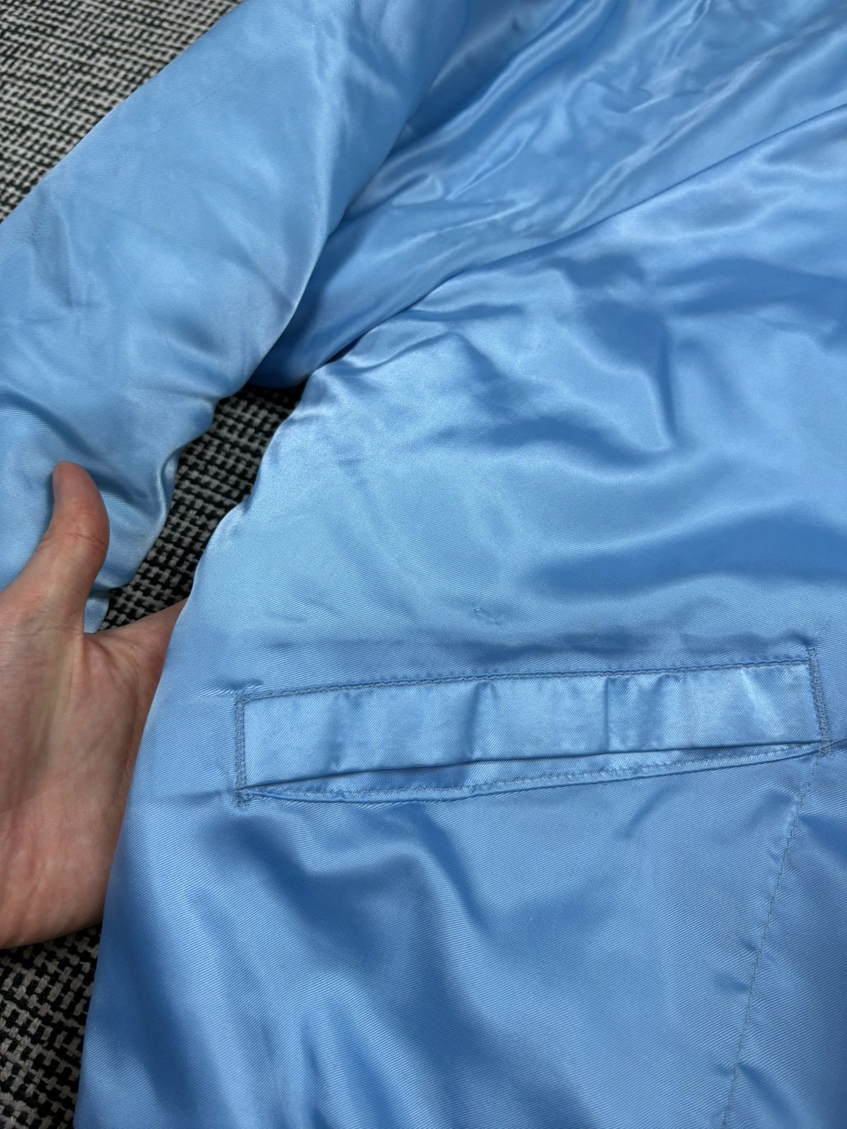Vintage Vintage King Louie baby blue sateen bomber varsity jacket Size US M / EU 48-50 / 2 - 7 Thumbnail