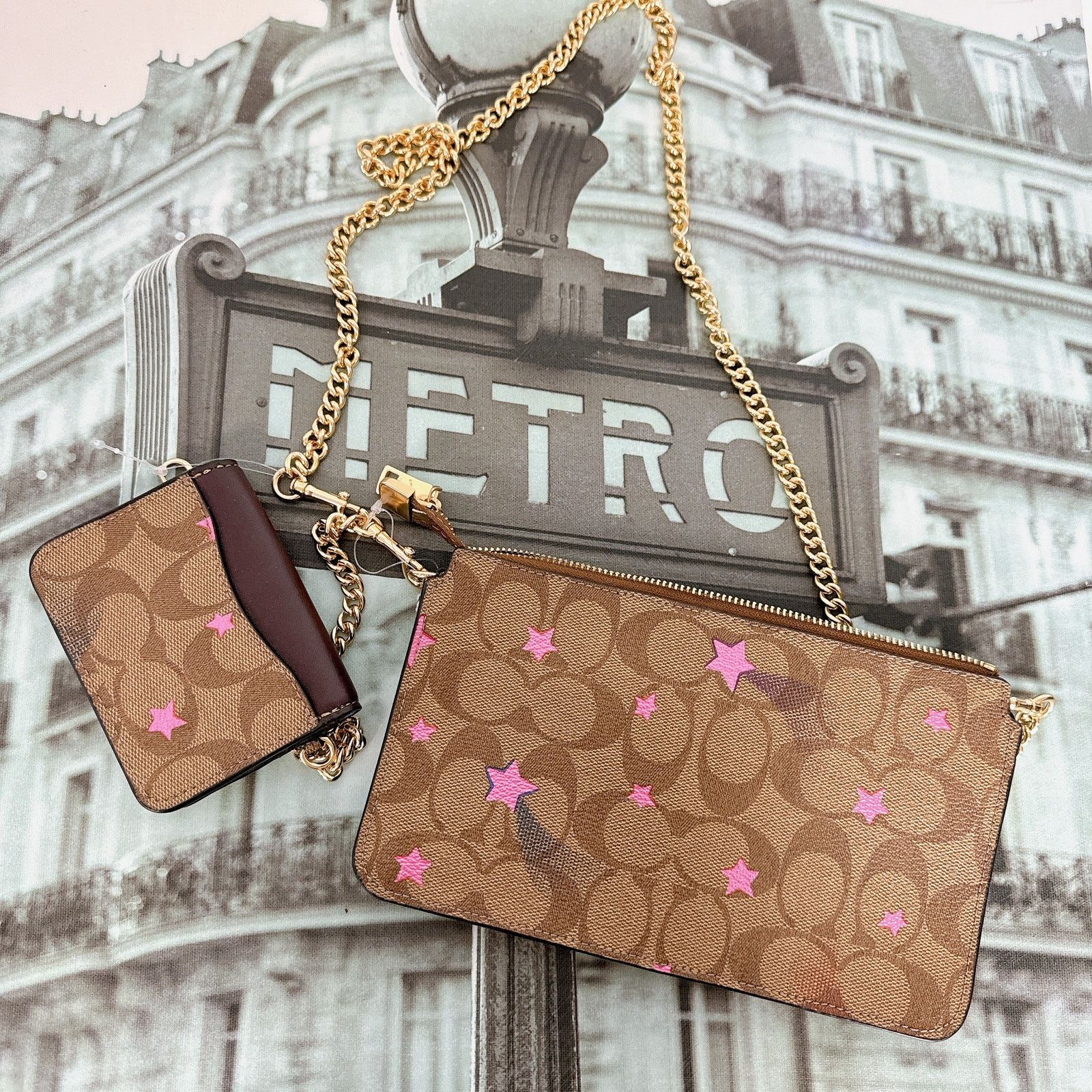 Coach Coach C7288 Poppy Crossbody With Card Case With Disco Star Size ONE SIZE - 3 Thumbnail