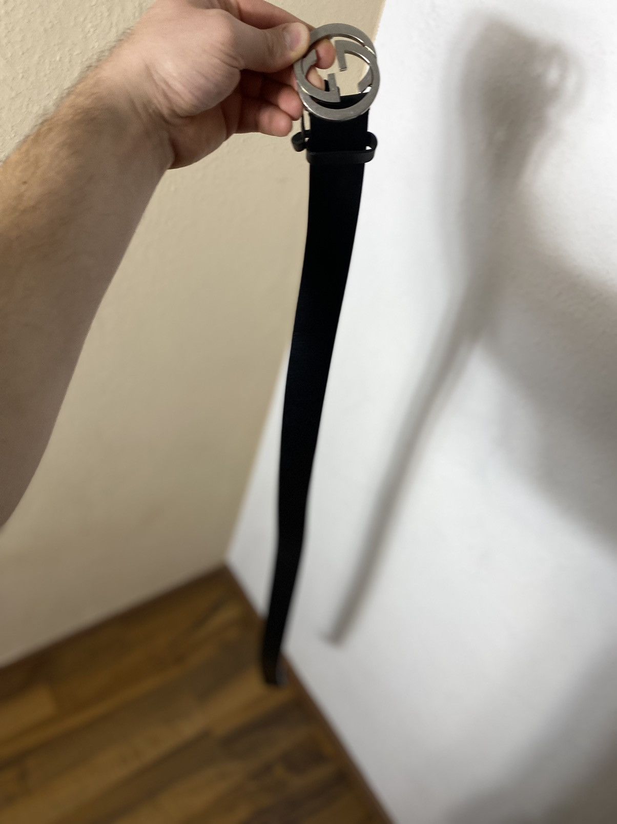 Gucci Leather belt Gucci Black men’s Size ONE SIZE - 10 Thumbnail