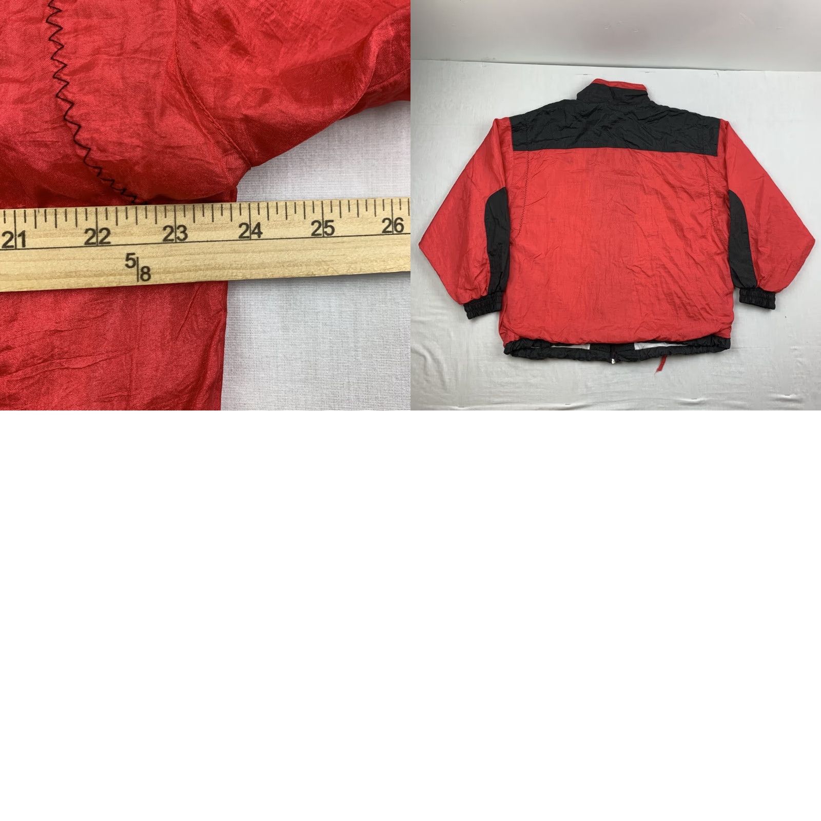 Vintage VINTAGE Active Stuff Windbreaker Jacket Adult Large Red 1980s Lightweight Men L Windbreaker Red 1980s Mens Size US L / EU 52-54 / 3 - 8 Thumbnail