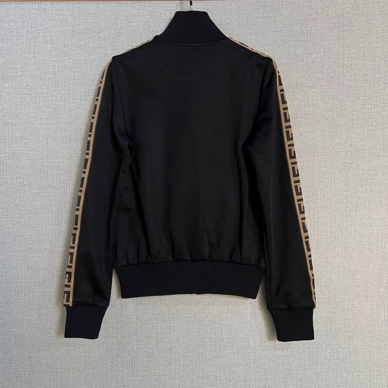 Fendi Fendi Black Logo Jacket for Women Size US M / EU 48-50 / 2 - 2 Thumbnail