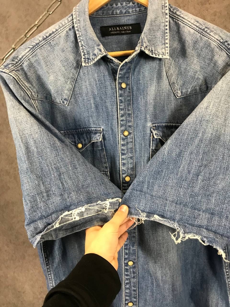 Allsaints Allsaints denim shirt Size US M / EU 48-50 / 2 - 8 Thumbnail