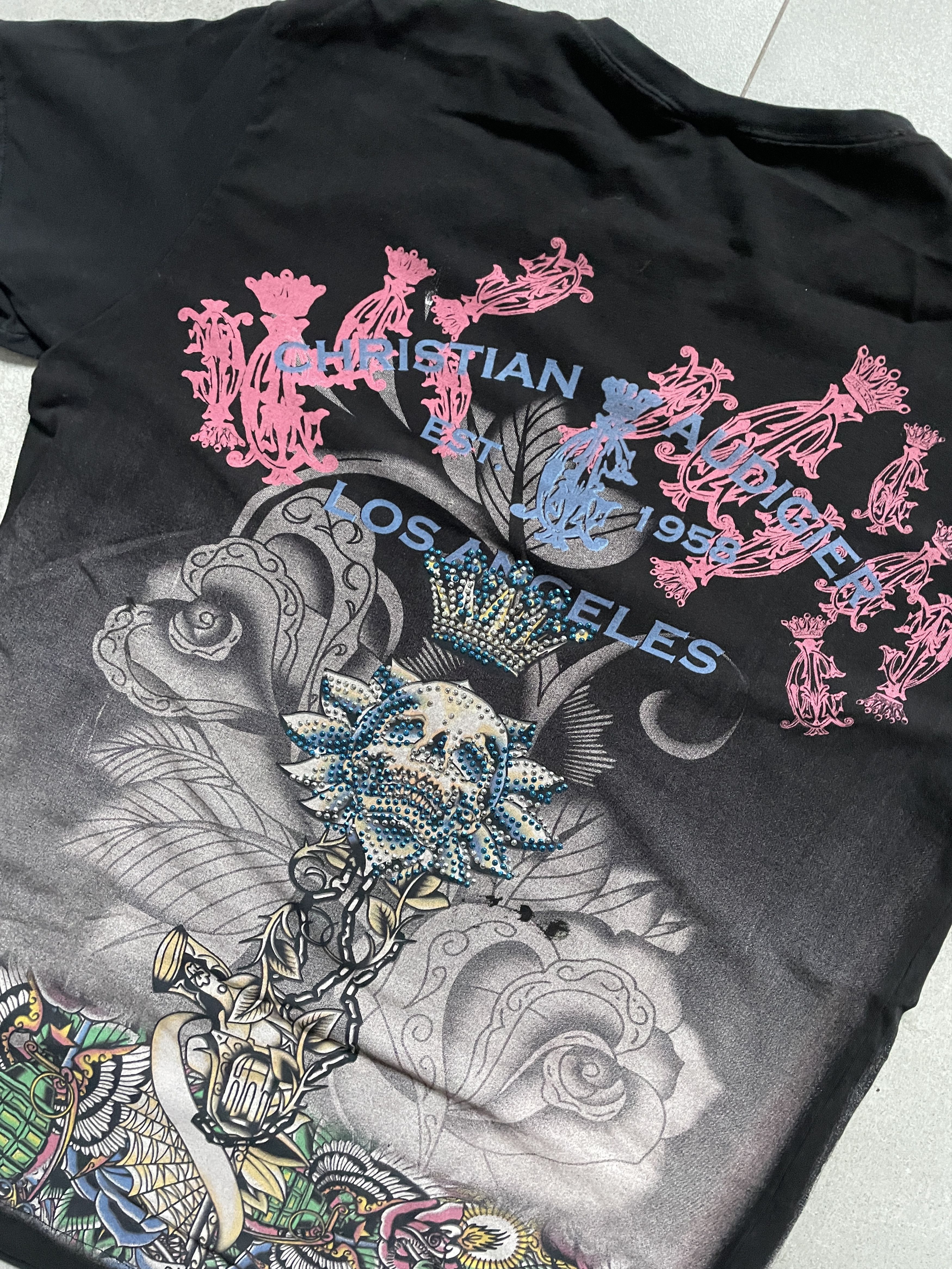 Christian Audigier Y2K ED HARDY BY CHRISTIAN AUDIGIER OPIUM PUNK ROCK TEE Size US M / EU 48-50 / 2 - 6 Thumbnail