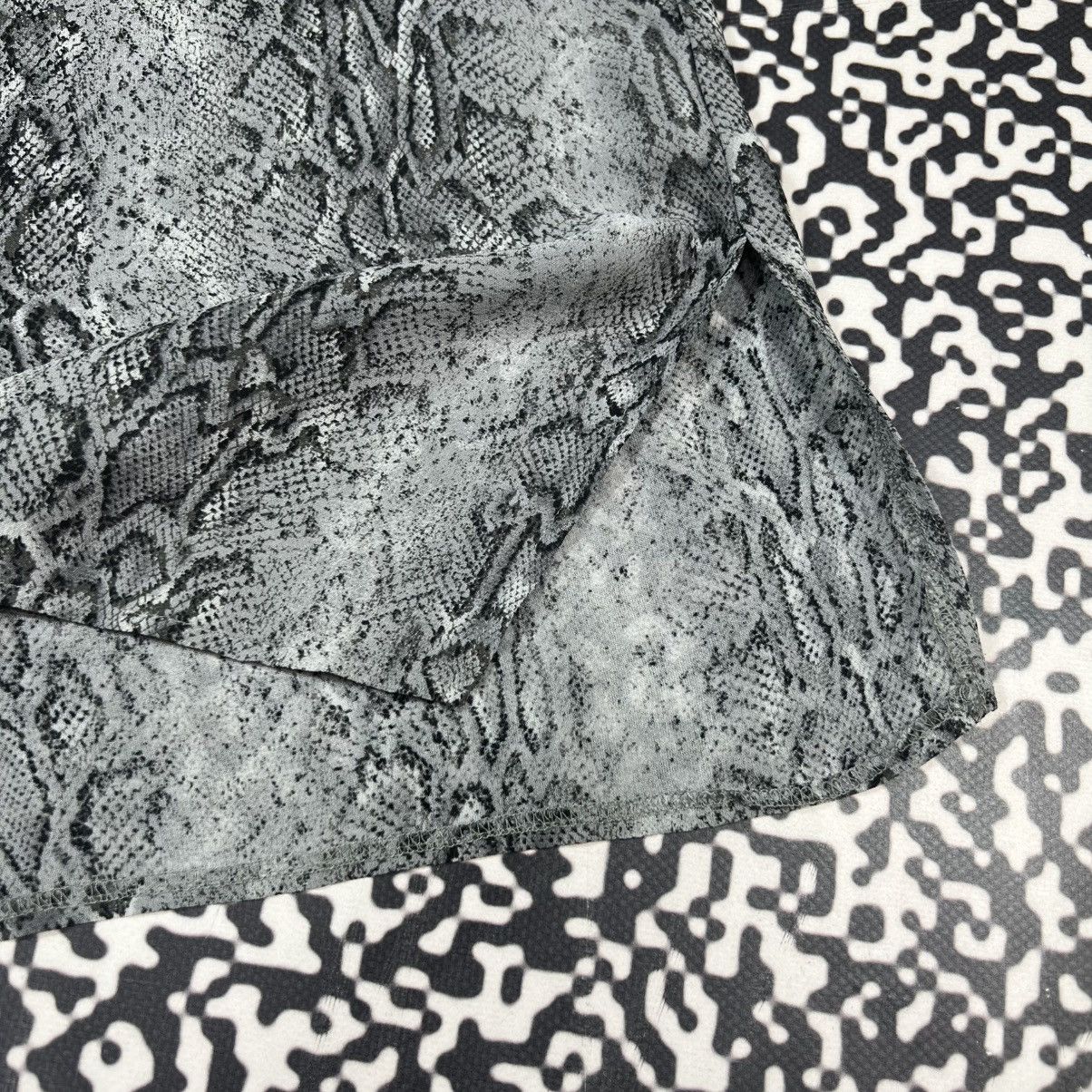 Ferre GF Ferre Snake Python Print Luxury Style Retro Long Shirt Size M / US 6-8 / IT 42-44 - 14 Thumbnail
