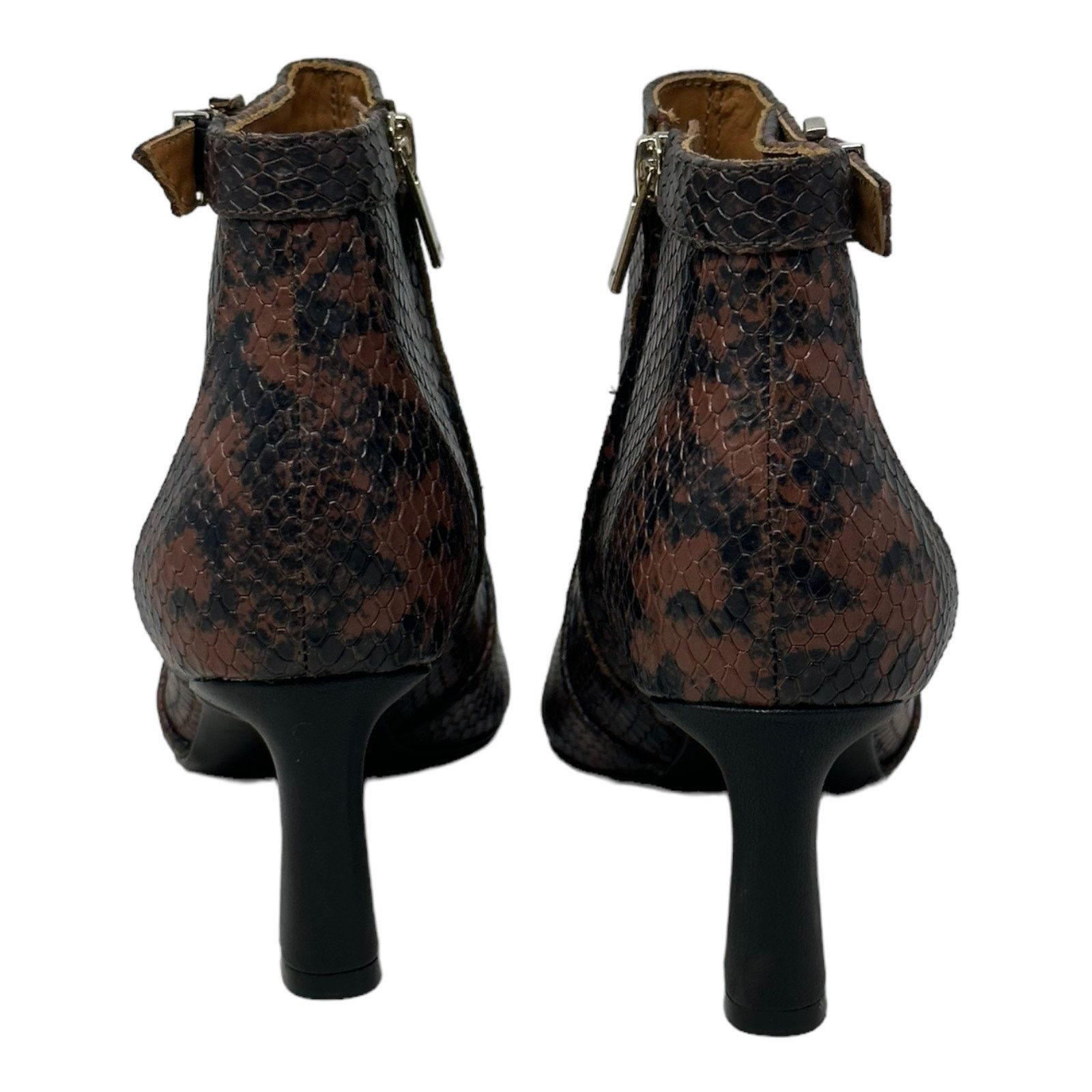 Joie Joie Rawly Snakeskin Embossed Leather Ankle Boots Sz 36 Size US 6 / IT 36 - 12 Thumbnail