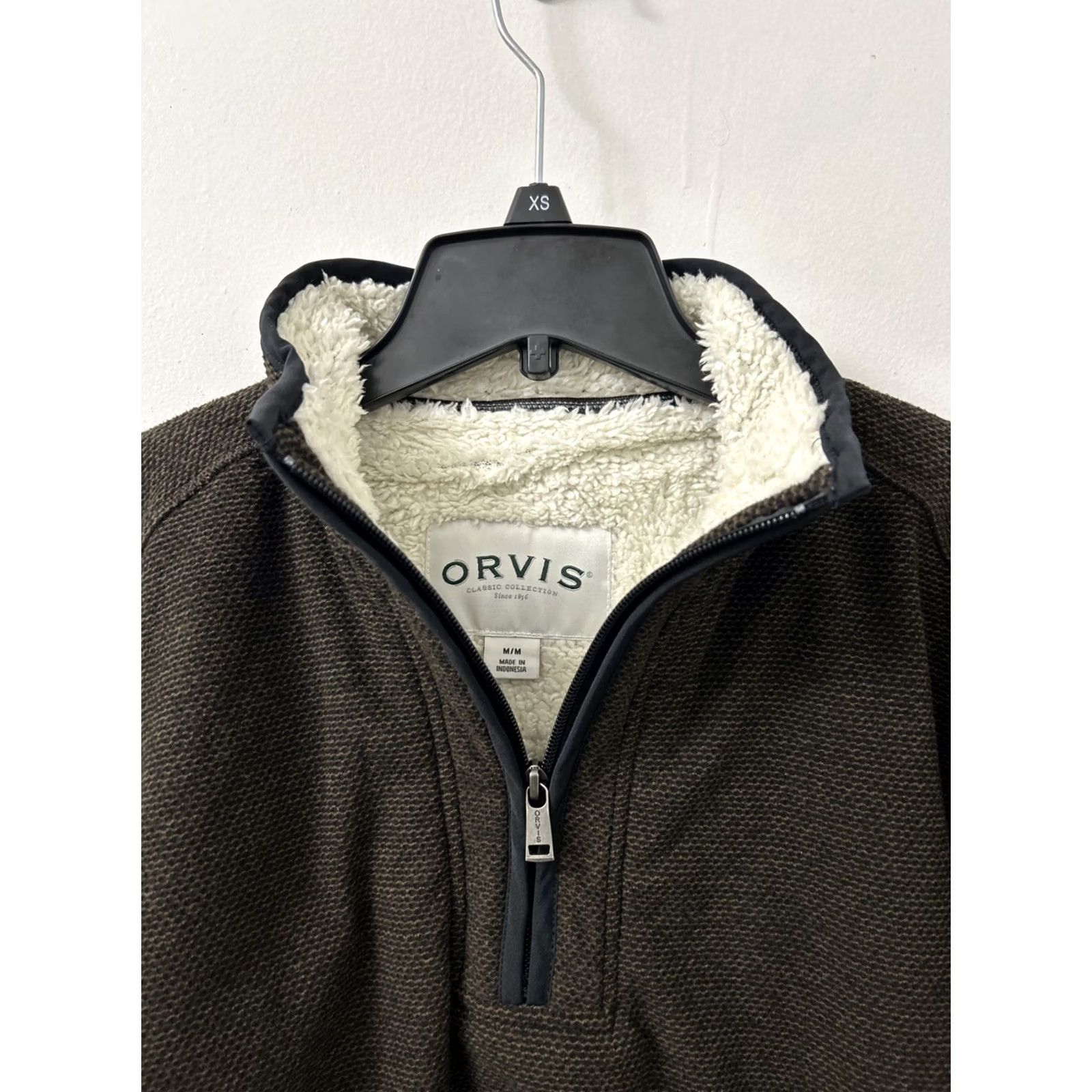 Orvis Orvis Jacket Mens M Brown Brighton Sherpa Lined 1/4 Zip Pullover Sweater 1526440 Size US M / EU 48-50 / 2 - 4 Thumbnail