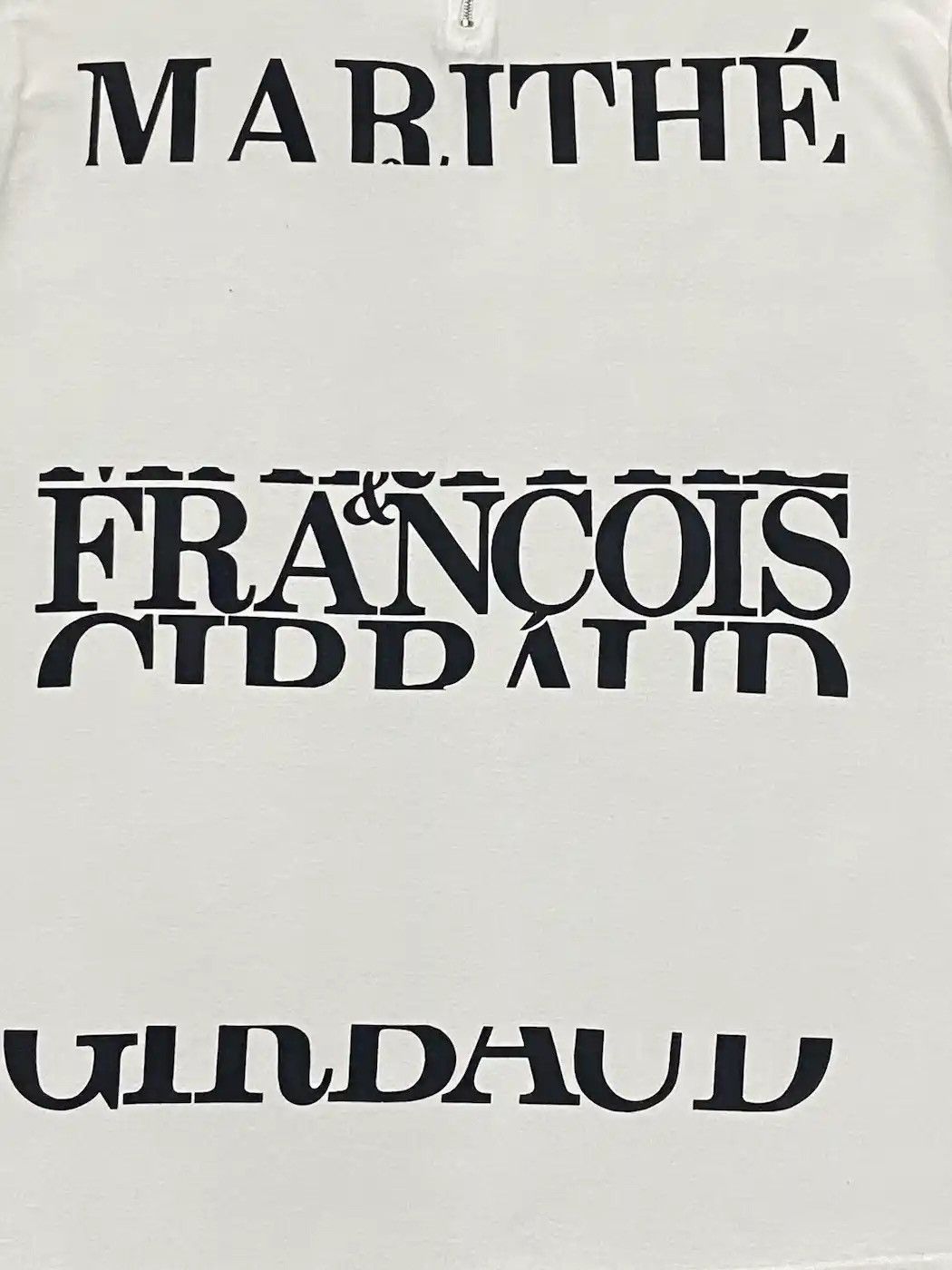 Marithe + Francois Girbaud × Vintage Vintage Marithe Francois Gibraud Zip Up Neck Tshirt Size US M / EU 48-50 / 2 - 7 Thumbnail