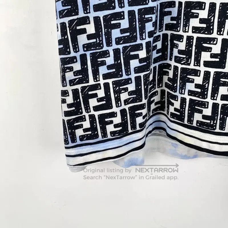 Fendi Fendi Blue Cotton T-Shirt for Women . Size M / US 6-8 / IT 42-44 - 4 Thumbnail