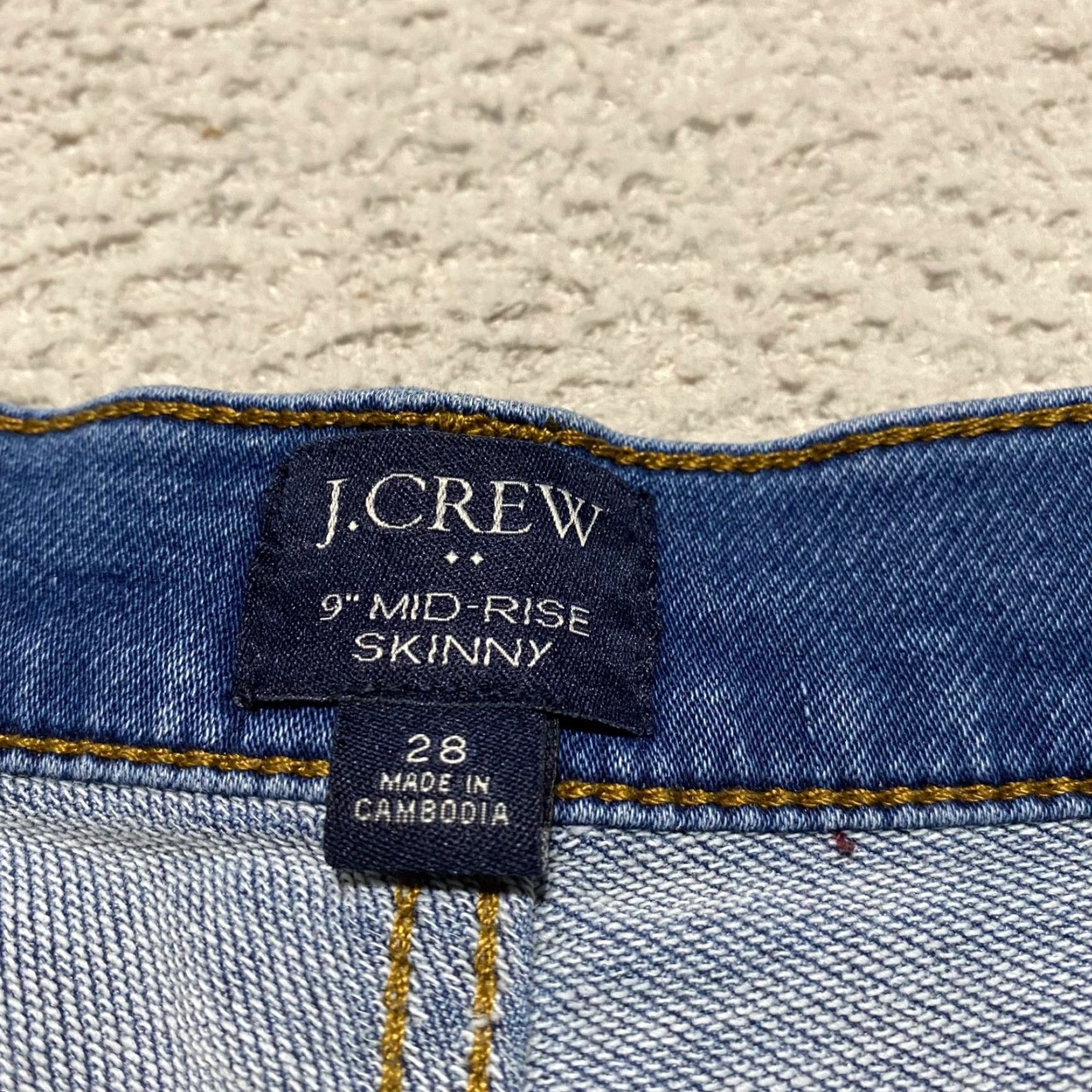 J.Crew J.CREW Jeans Womens 28 Blue Denim Medium Wash Mid Rise Skinny Shirt? Size 28" / US 6 / IT 42 - 3 Thumbnail