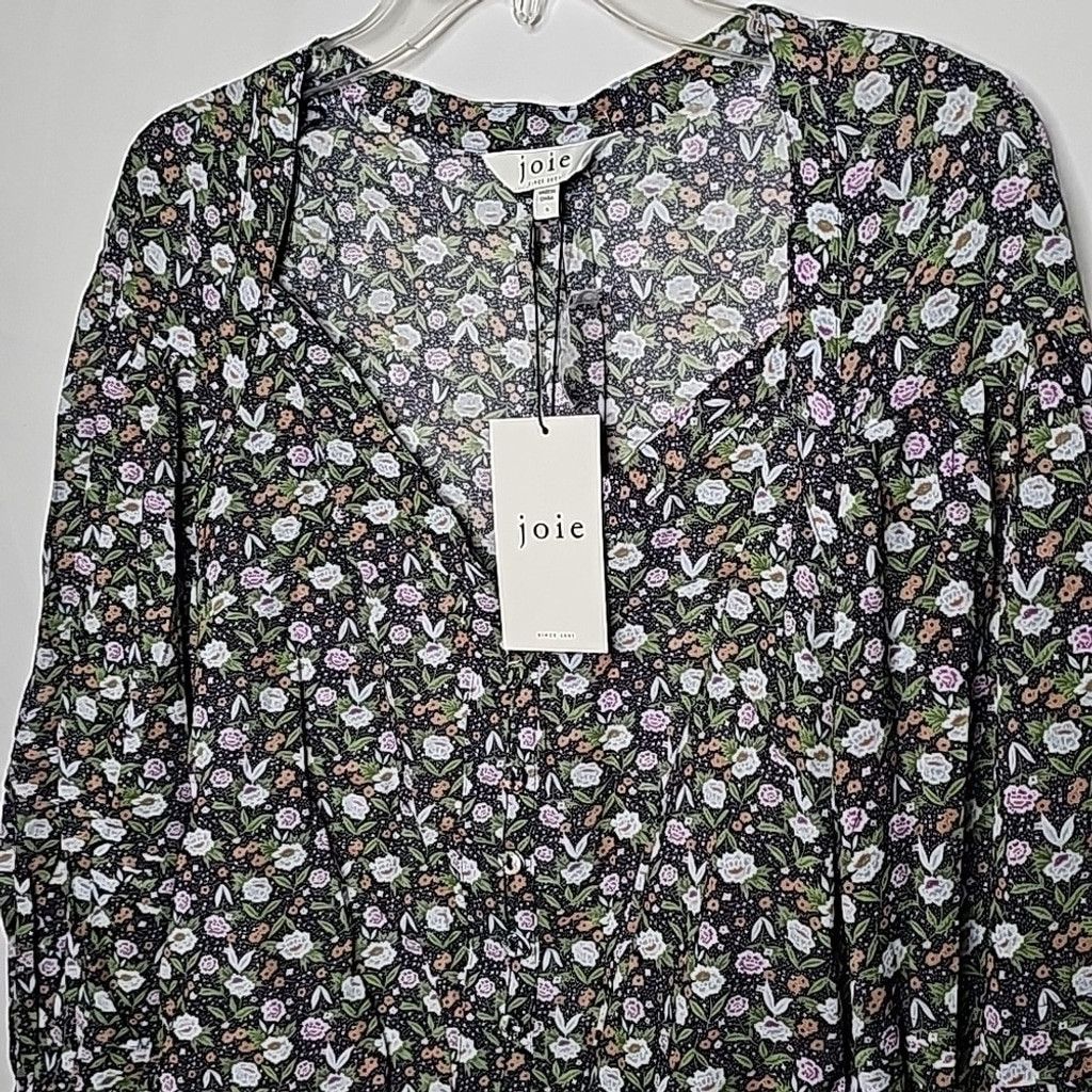 Joie NWT Joie Talma Ballon Sleeve sweetheart floral blouse sz S Size S / US 4 / IT 40 - 5 Thumbnail