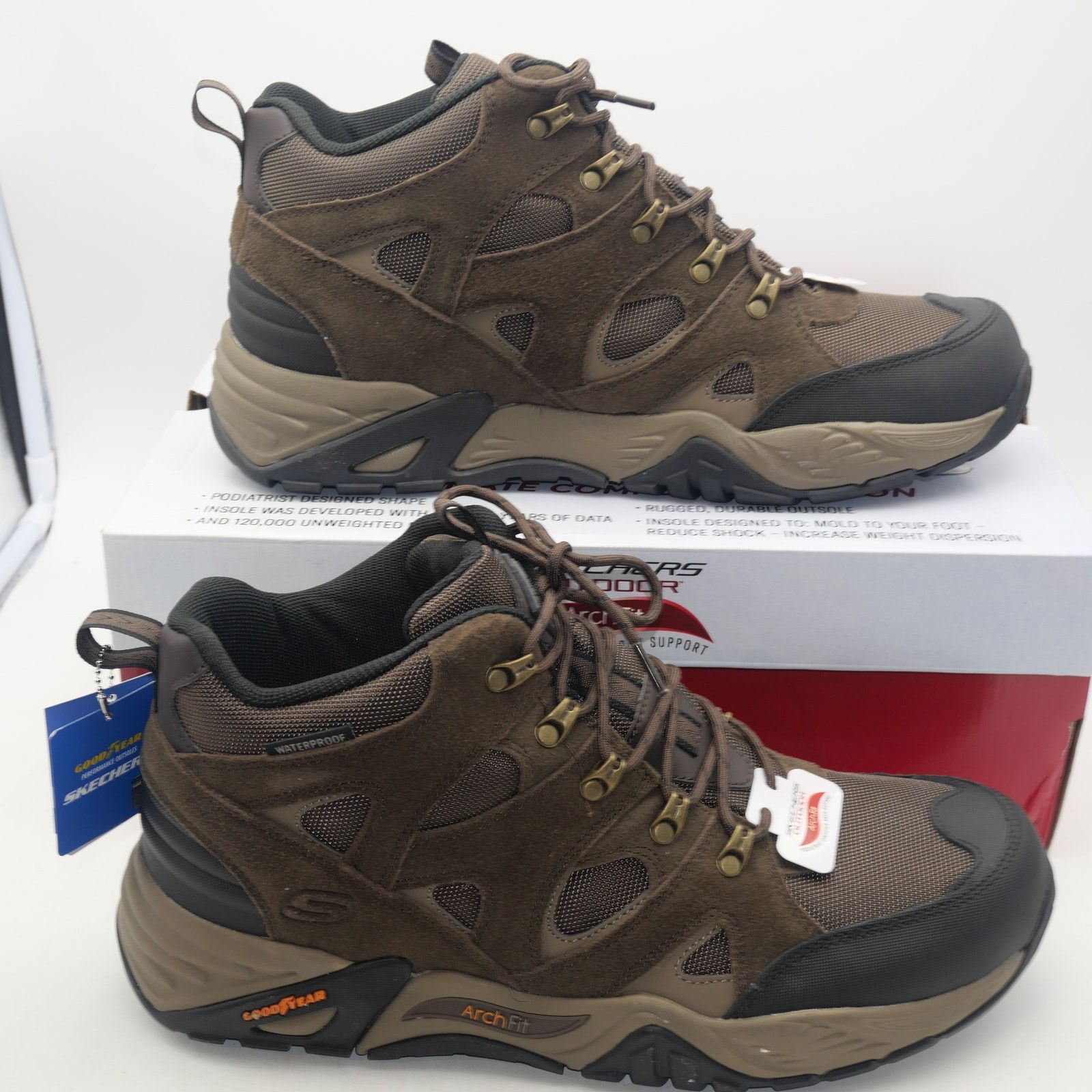 SKECHERS NEW Skechers Men's 13 Arch Fit Recon Beyonder WP Boots Size US 13 / EU 46 - 6 Thumbnail