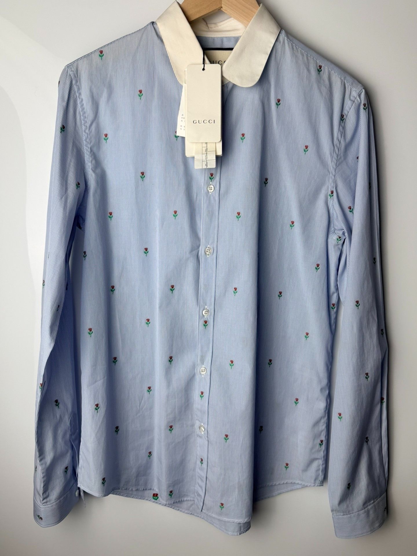 Gucci Gucci Floral Printed Blue Button Up it_38 Women Size XS / US 0-2 / IT 36-38 - 1 Thumbnail