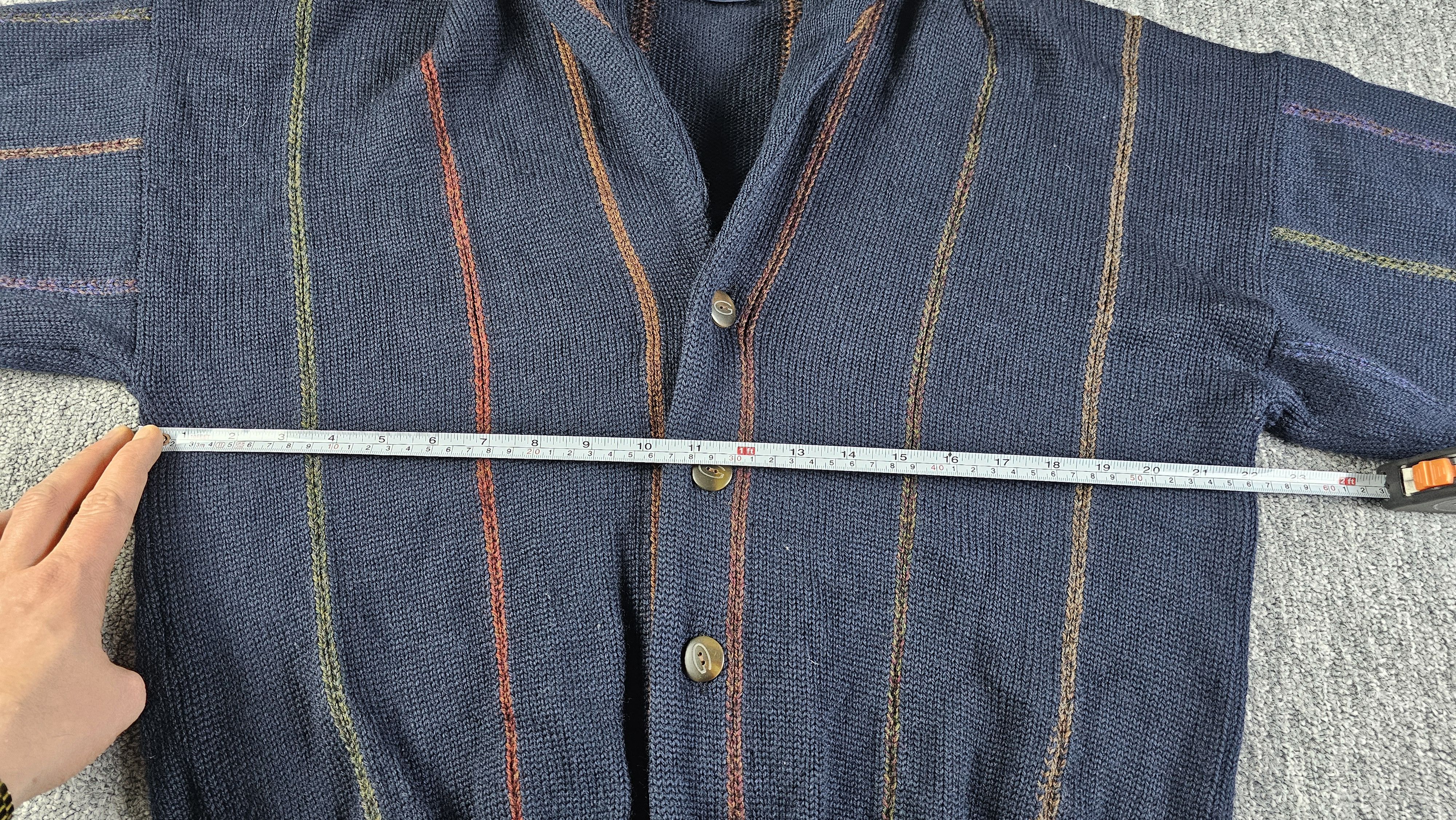 Gant Vintage Gant Cardigan Men M Relaxed Navy Striped Wool 90s Size US M / EU 48-50 / 2 - 8 Thumbnail