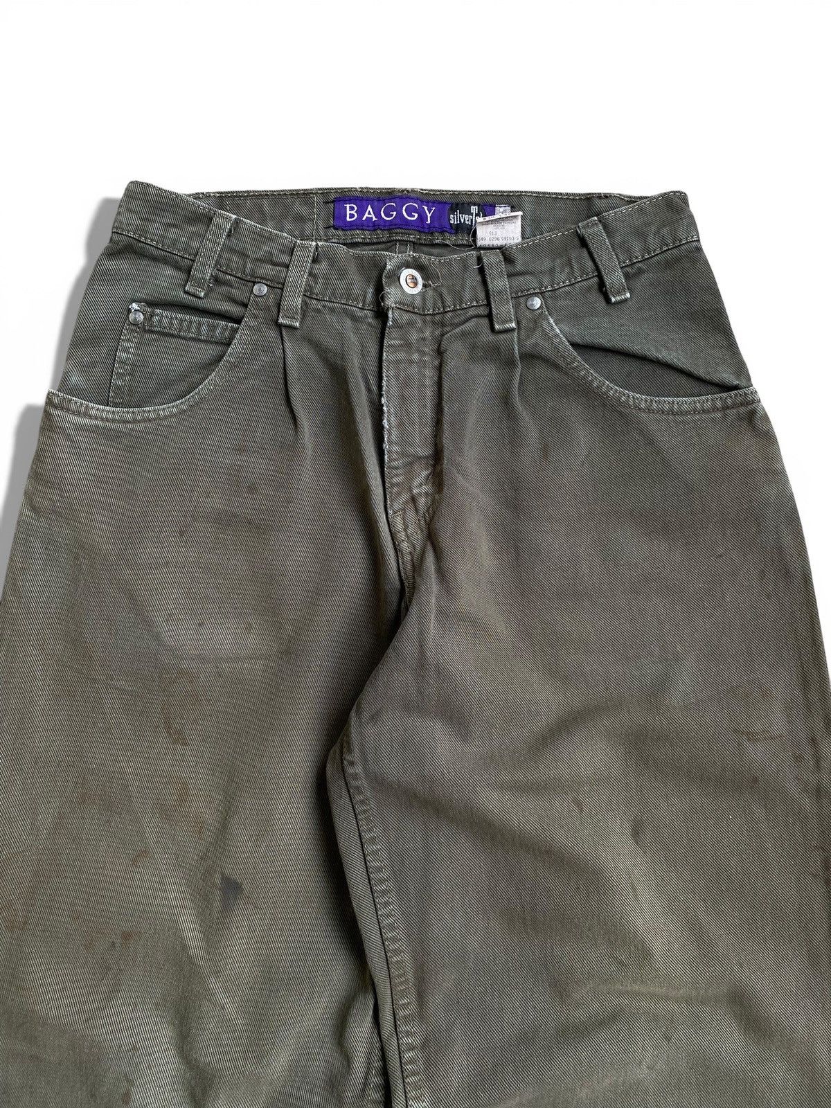 Levi's Vintage 1990’s Baggy Levis Silvertab Purple Tag Hunter Green Size US 30 / EU 46 - 2 Thumbnail
