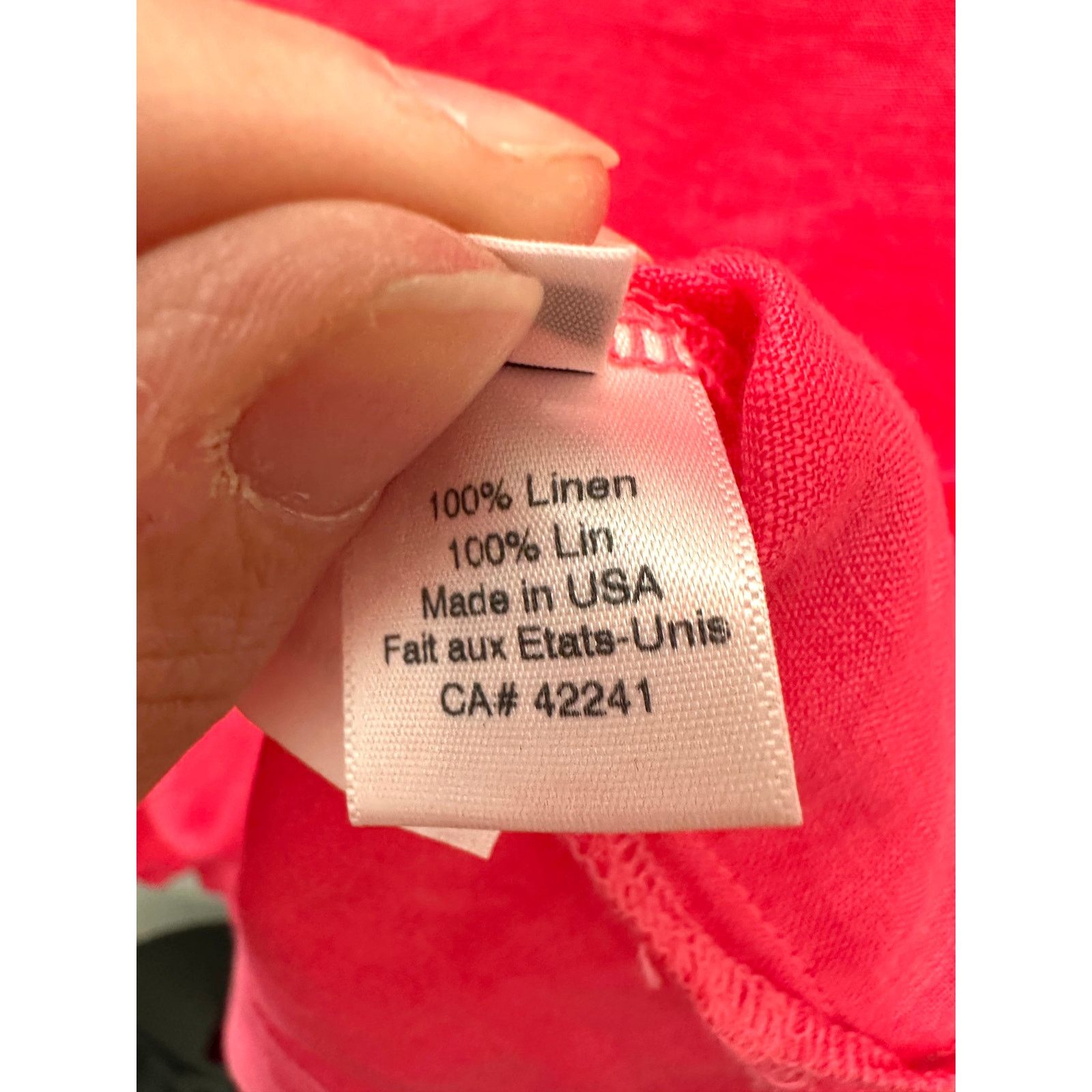 Other STARK X Hot Pink Linen Lagenlook Collared Boxy Oversized Top Size M / US 6-8 / IT 42-44 - 7 Thumbnail