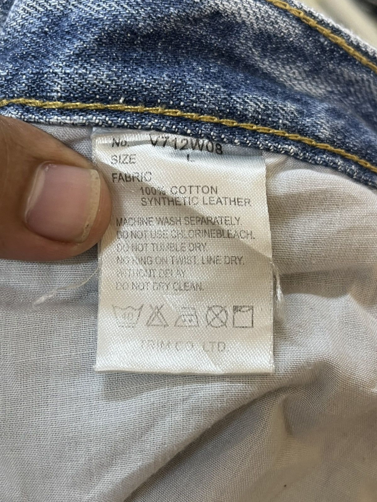 Japanese Brand Vintage Amarantine Seditionaries Three Quarter Denim Size US 31 - 10 Thumbnail