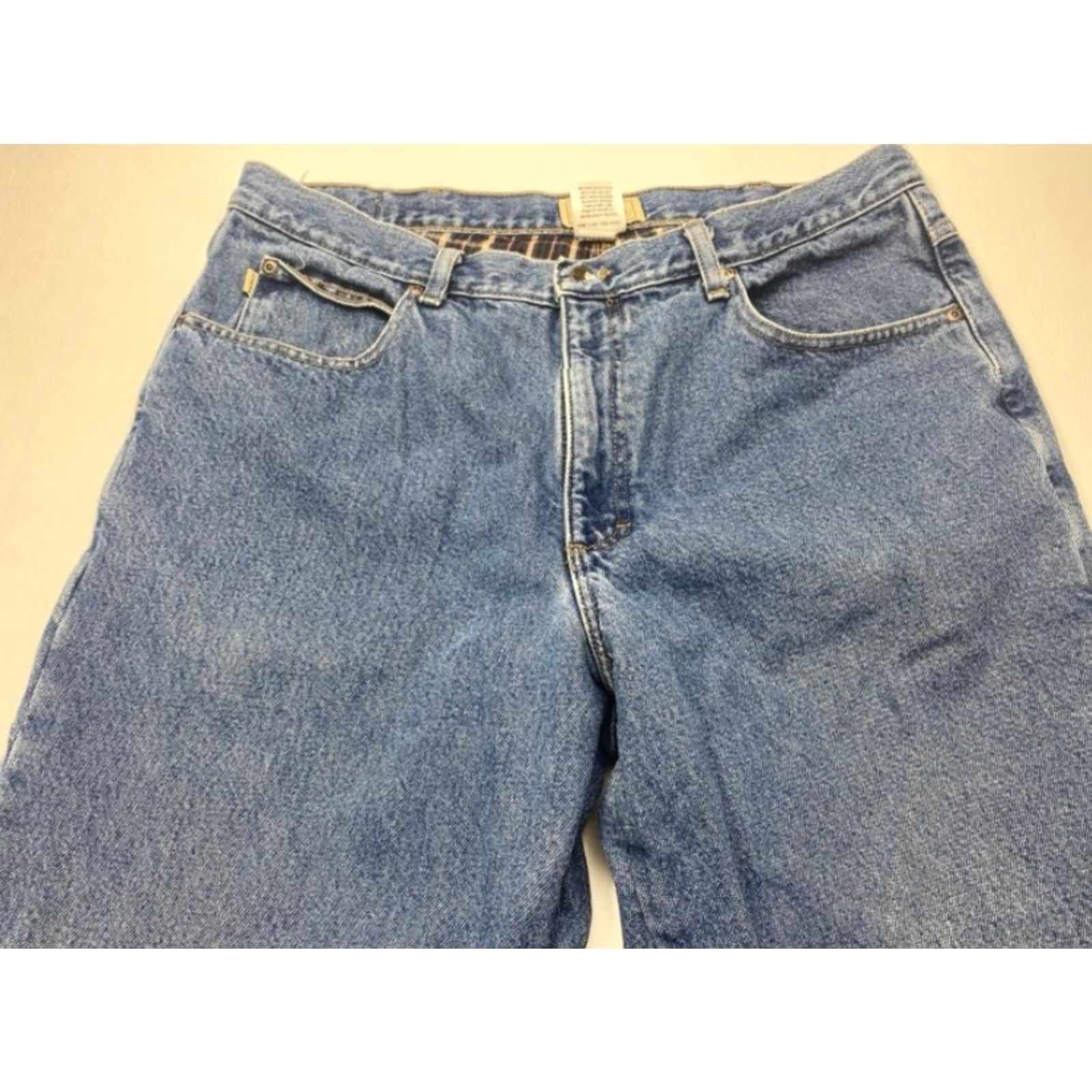 Vintage L.L. Bean Jeans Mens 38x26 Denim Blue Classic Fit 5-Pocket Lined 8557 Size US 38 / EU 54 - 3 Thumbnail