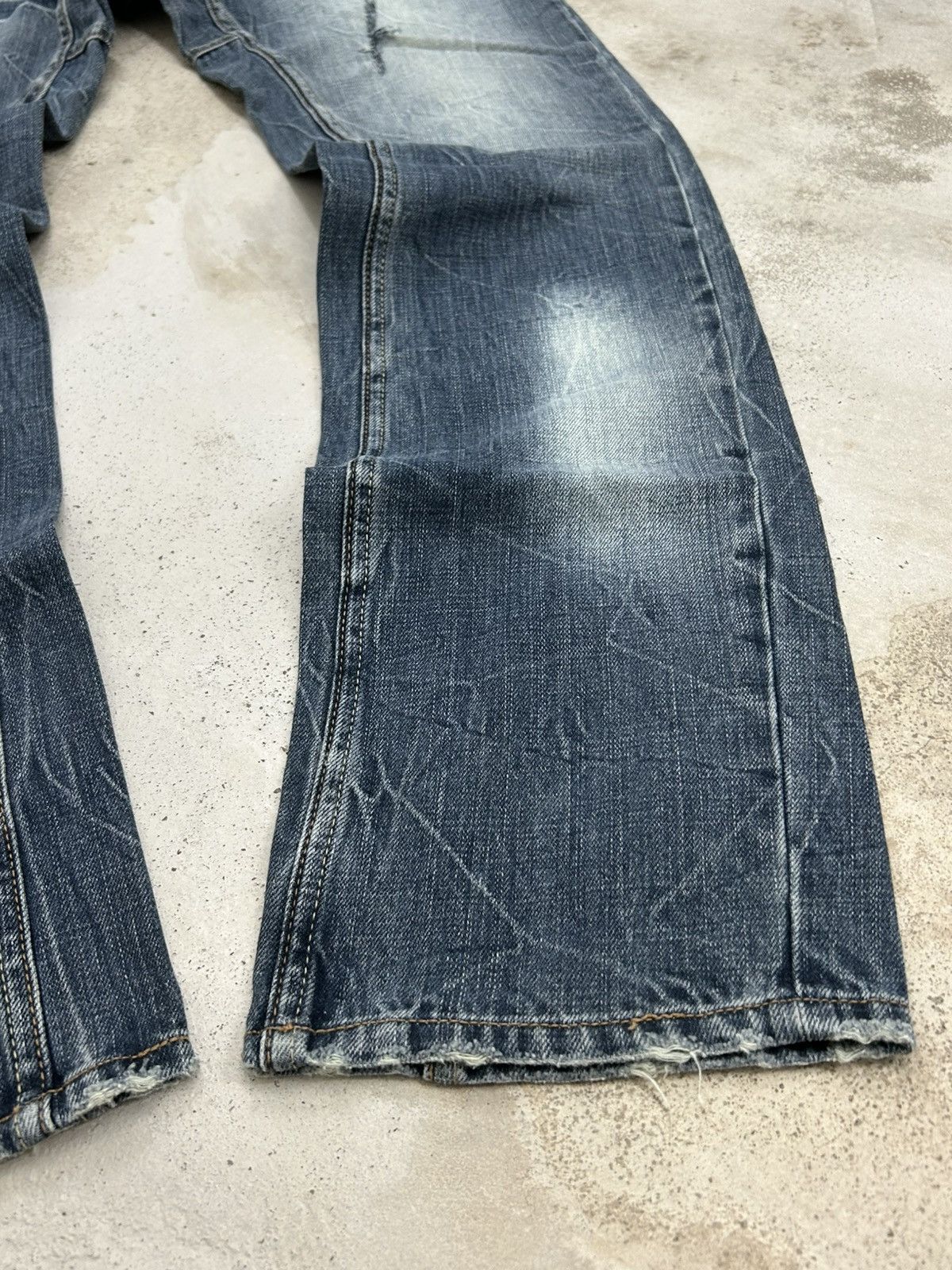 GOSTAR DE FUGA Memory Special Washed Black Clawn Marks Distressed Size US 30 / EU 46 - 6 Thumbnail