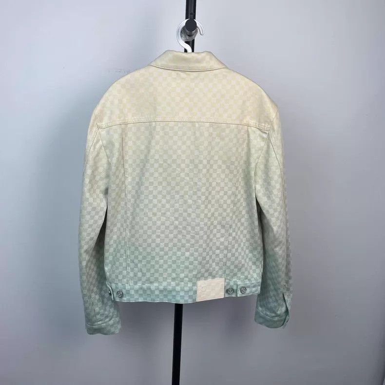 Louis Vuitton Louis Vuitton SS25 Green Gradient Checker Denim Jacket Size US S / EU 44-46 / 1 - 2 Thumbnail